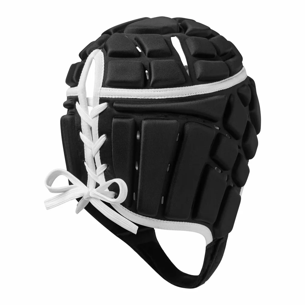 Canterbury Junior Unisex Rugby Core Headguard | pokrycie 360 | pasek pod brodę z miękkimi krawędziami | zaprojektowane otwory wspomagające wentylację | wyściółka piankowa na głowę, czarny, XS