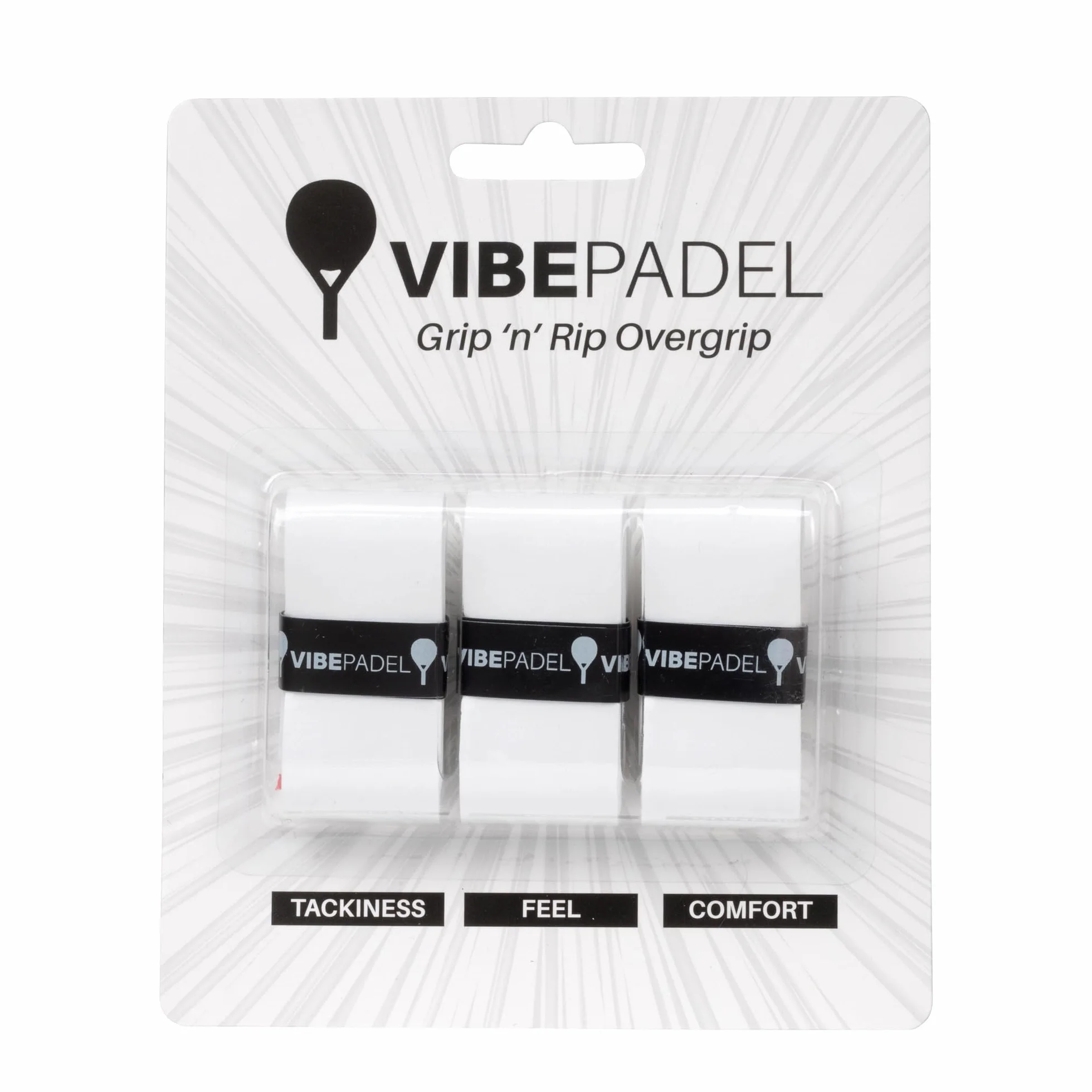 Grip 'n' Rip Padel Overgrip Antypoślizgowy Tacky Feel 3 szt. do Rakiet Padel Pickleball Squash Badmintona