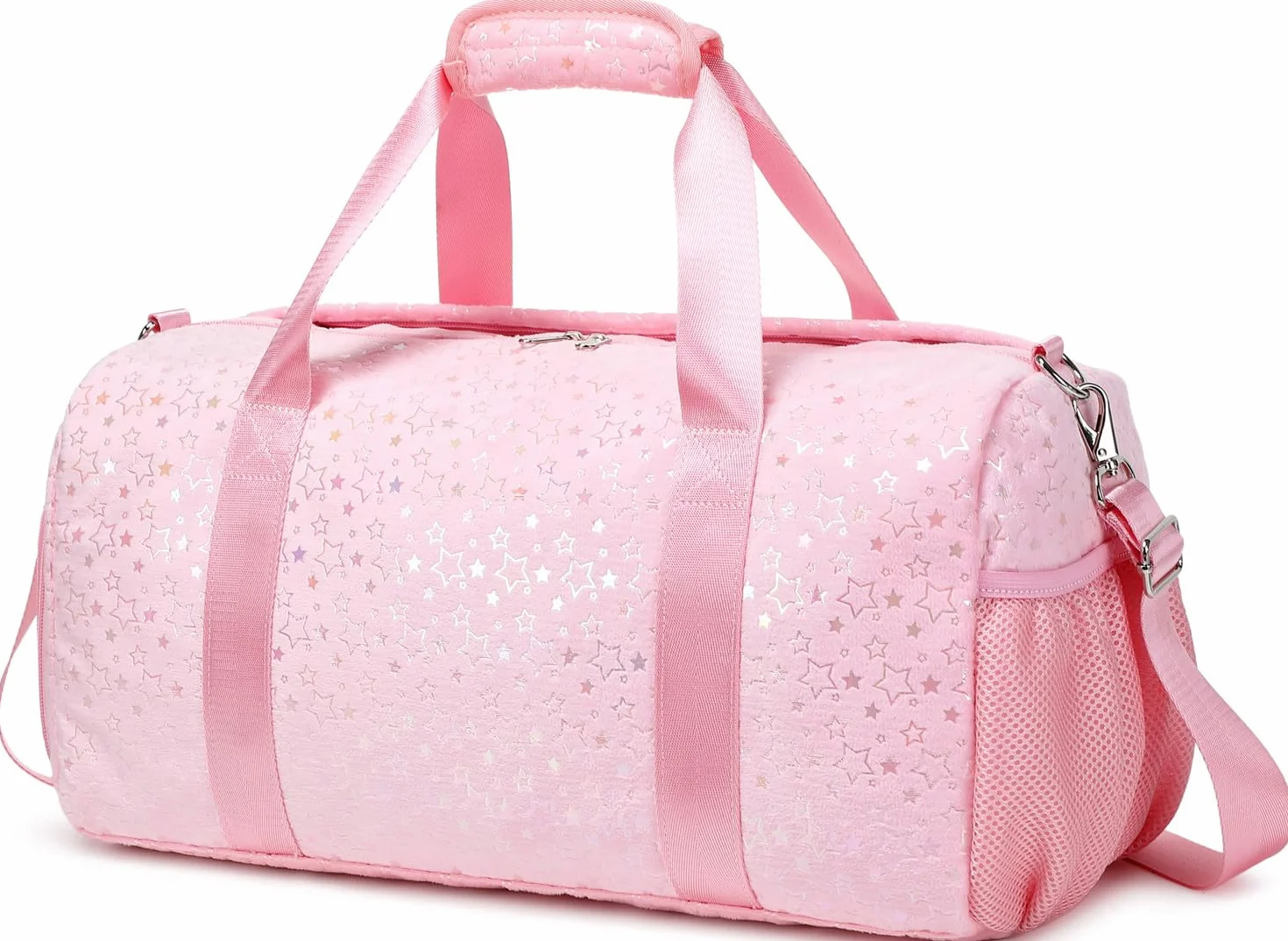 Torba sportowa dla dziewczyny Różowa gwiazda 18"L*9.75"H*8"W Walizka dziecięca