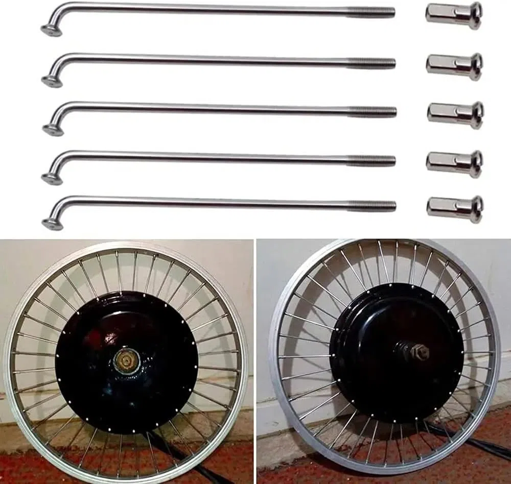 Szprychy do roweru elektrycznego 12 G, średnica 2,6 mm, 20/40 szt., srebrne koła motocyklowe, szprychy z sutkami, 45-306 mm, J Bend, szprycha rowerowa do roweru elektrycznego, trójkołowca,