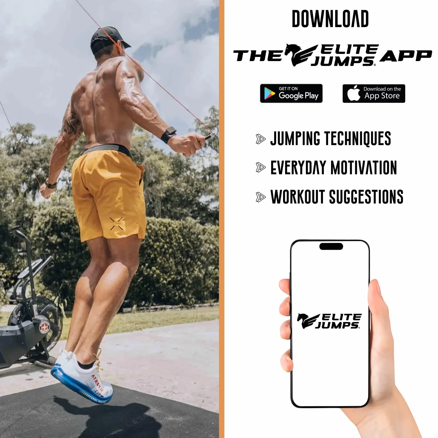 EliteSRS Boxer Jump Rope 3.0 skakanka 3,05 m do stosowania na zewnątrz, 5 mm PVC, z gładkimi polimerowymi rękojeściami i ergonomicznymi, antypoślizgowymi uchwytami z wypustkami, czarna