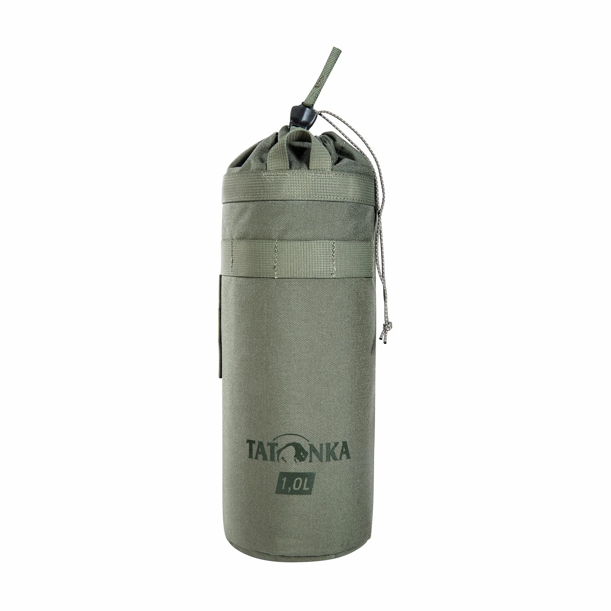 Tatonka Thermo Bottle Cover 1 l BC – pokrowiec izolacyjny na butelki na napoje o pojemności 1 litra – ze szlufkami do mocowania na plecaku (kompatybilny z OLLE), Stone Grey Olive
