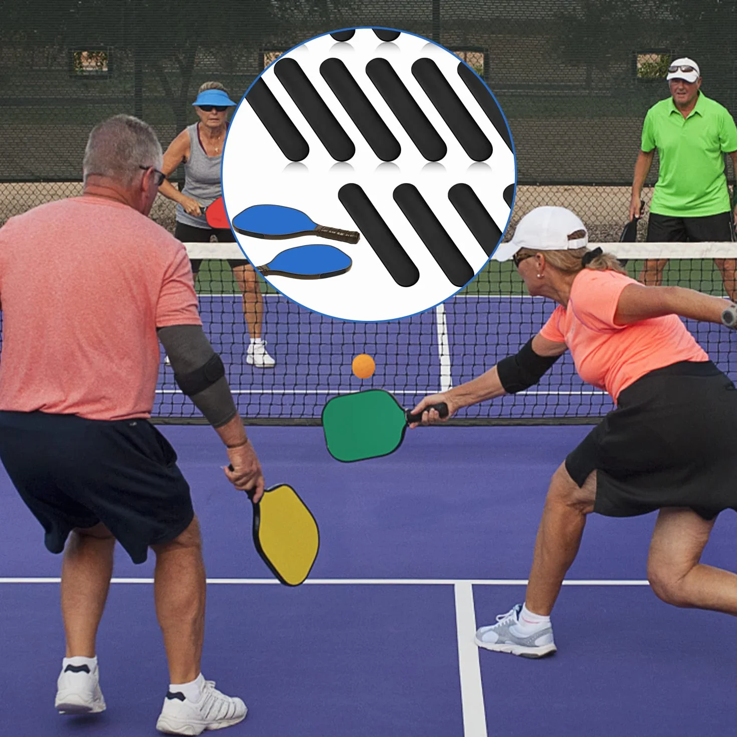 20szt Tasma Olowiana Pickleball, Obciazona 3g Tasma Olowiana do Wiosla Pickleball Samoprzylepna Tasma Olowiana Akcesoria do Oslony Krawedzi Wiosla, Zwieksz Moc i Predkosc Obrotu (Czarny)