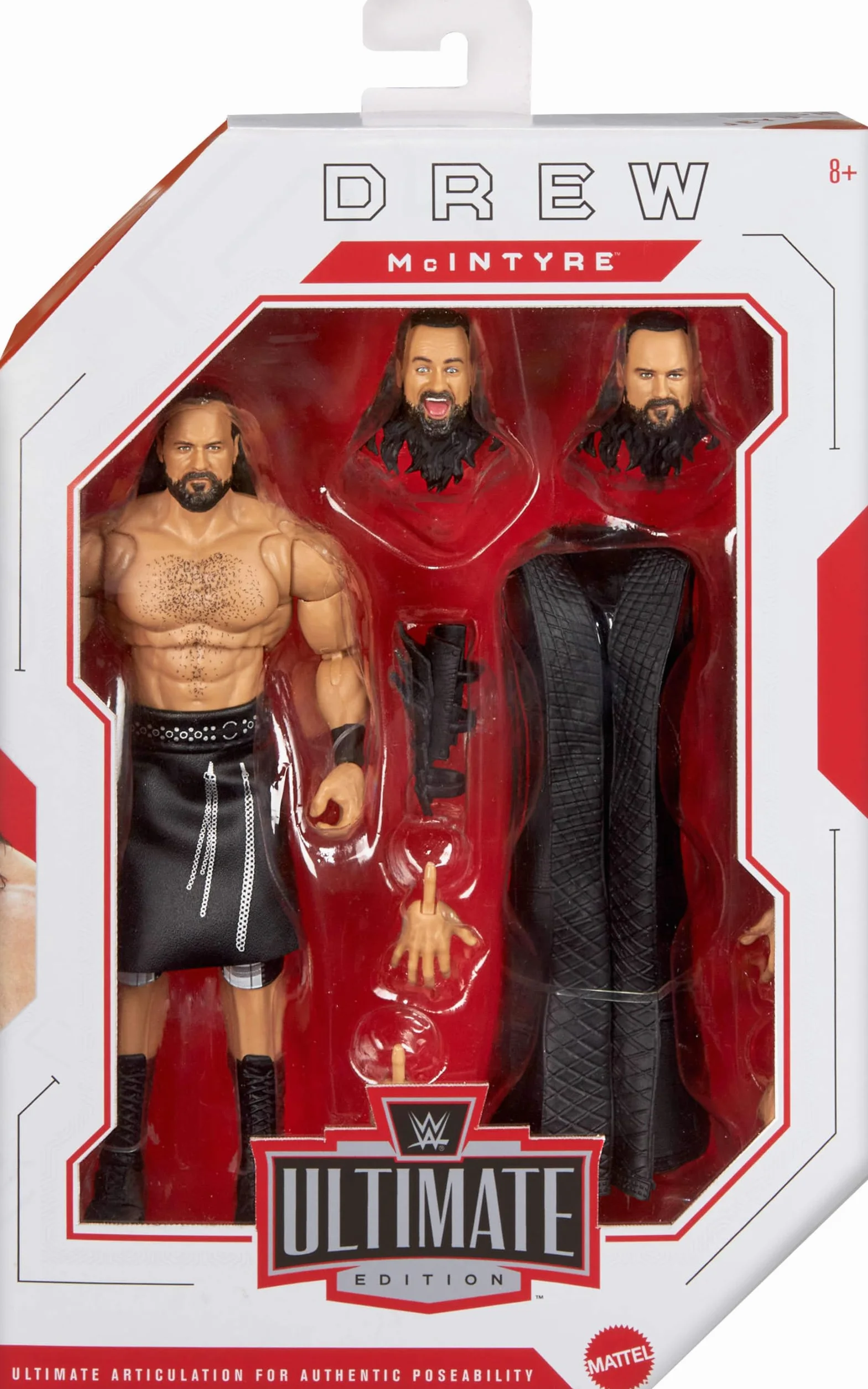 Mattel WWE Ultimate Edition Drew McIntyre 15 cm figurek z akcesoriami 30 punktów artykulacji