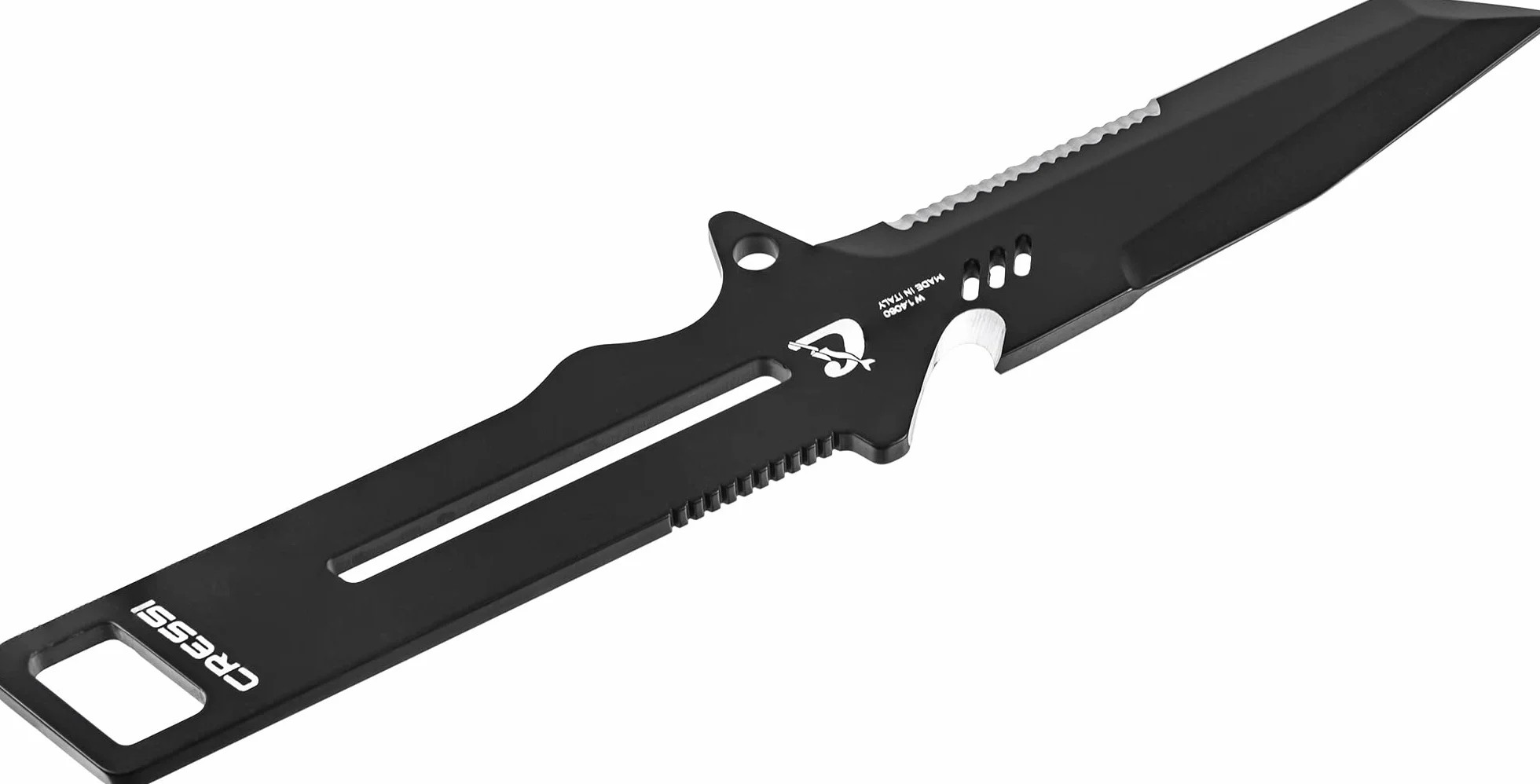 Cressi Unisex-Adult Kai Knife Profesjonalny Nóż Uniwersalny Do Nurkowania,Czarny,Jeden Rozmiar