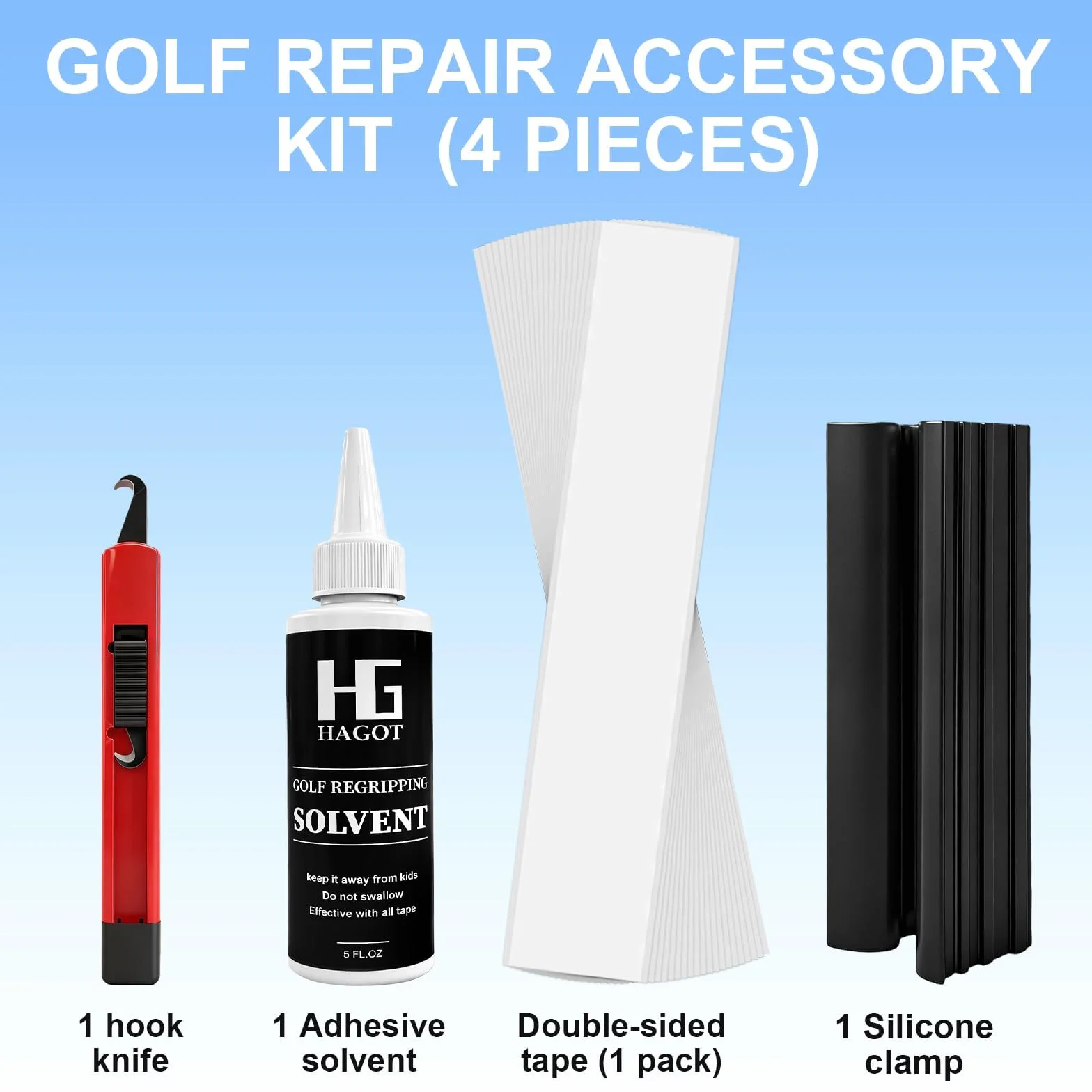 Premium Golf Grip Zestaw Naprawczy 4 sztuki