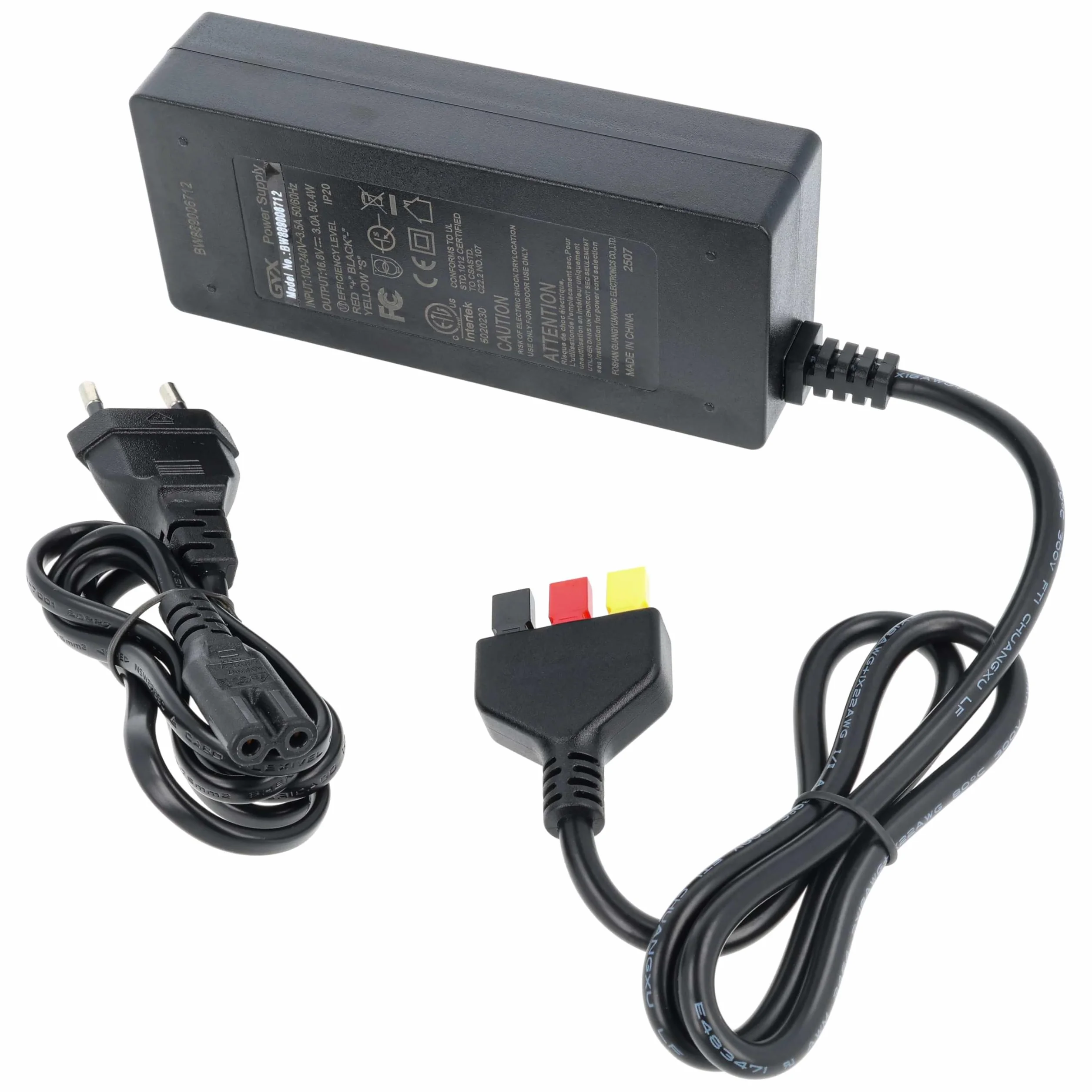 vhbw Ładowarka kompatybilna z Powakaddy FW5, FW3, FW7s, FW7, PK3785, FW2, PK3583, C2, C2i, 4S8P Golf Caddy, wózek elektryczny