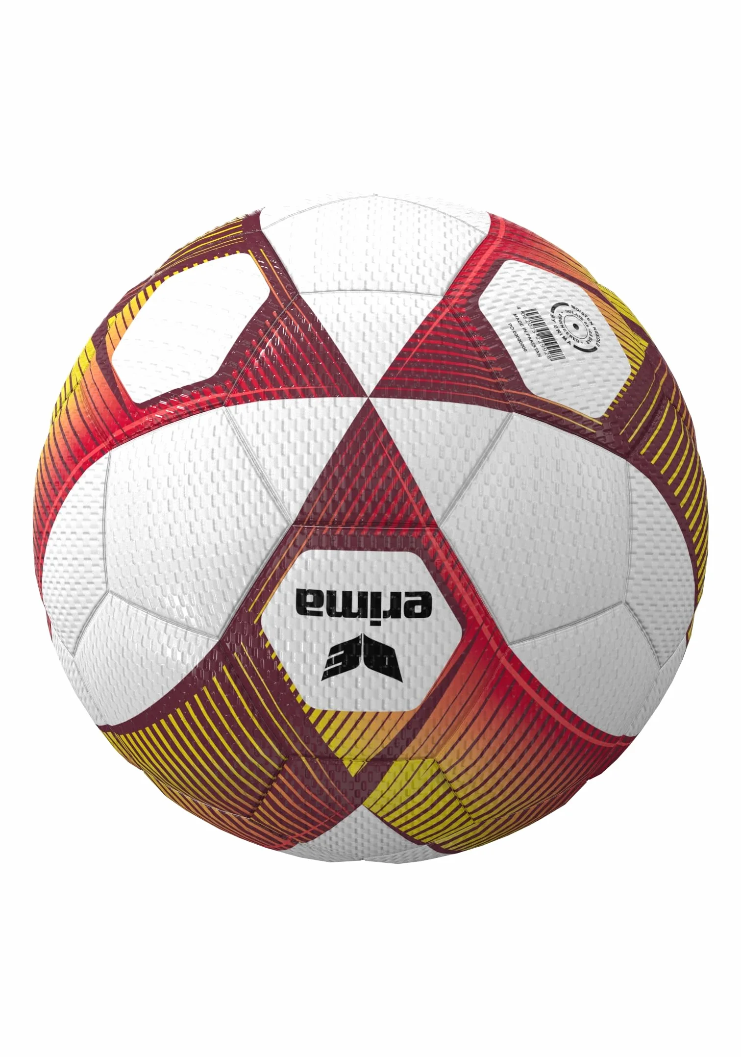 Erima Hybrid Futsal piłka nożna czerwony/żółty 4
