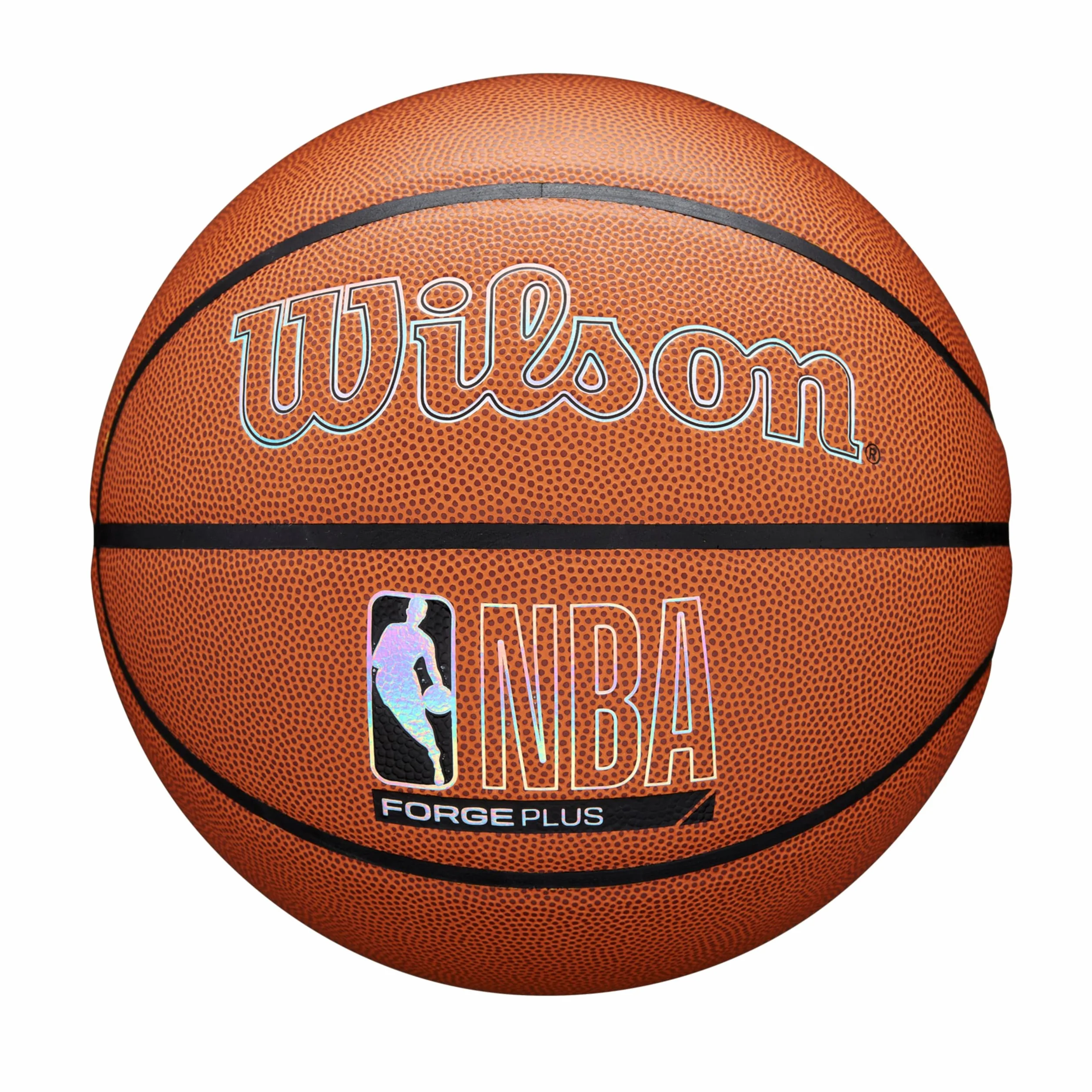 WILSON NBA Forge Plus koszykówka wewnątrz/na zewnątrz - brązowa, rozmiar 18-79 cm