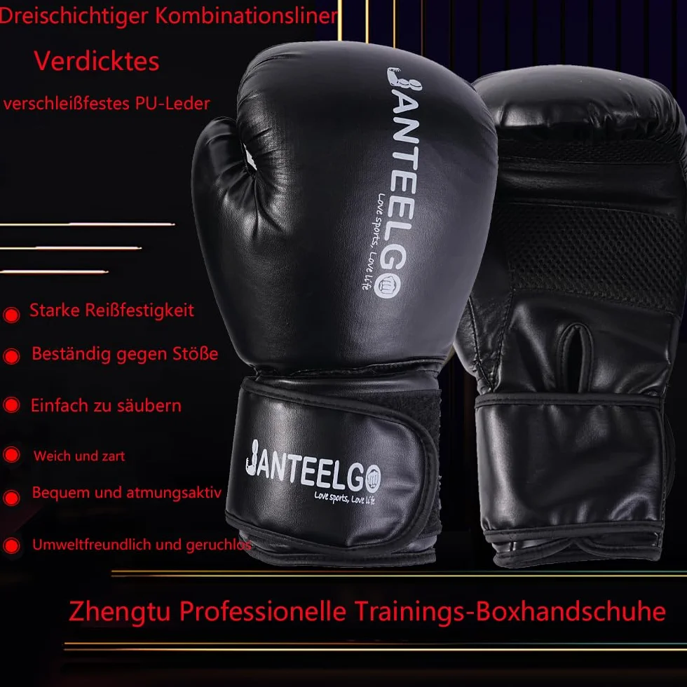 Stojący worek bokserski 180 cm PCW z rękawicami poliuretanowymi do treningu bokserskiego, taekwondo, MMA
