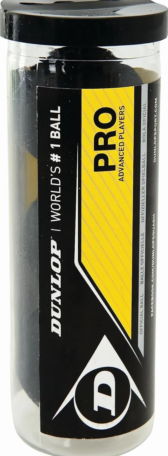 DUNLOP Piłki do squasha PRO - 3 szt