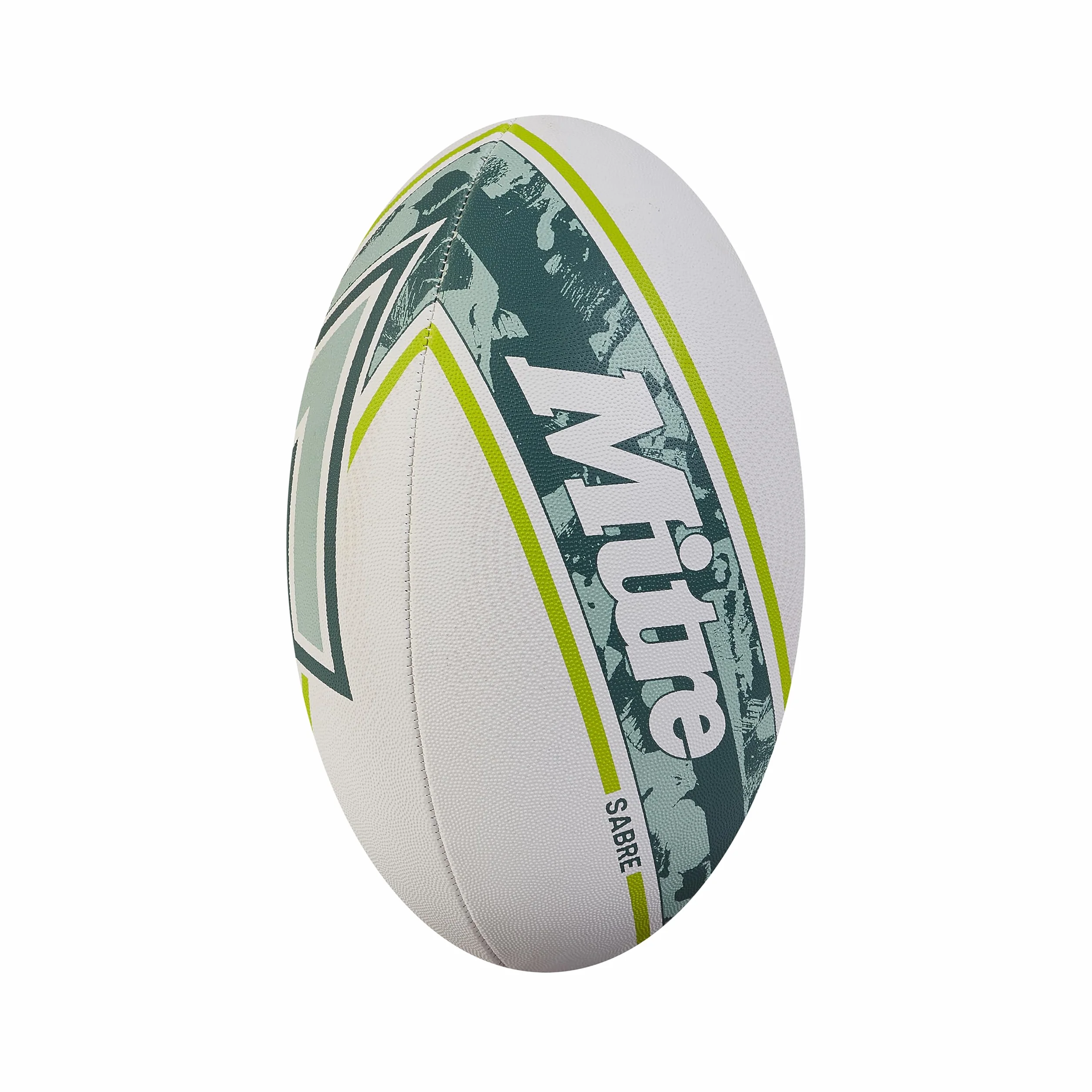 Mitre Unisex Sabre D4P piłka rugby, biała/miętowa/limonkowa, 3