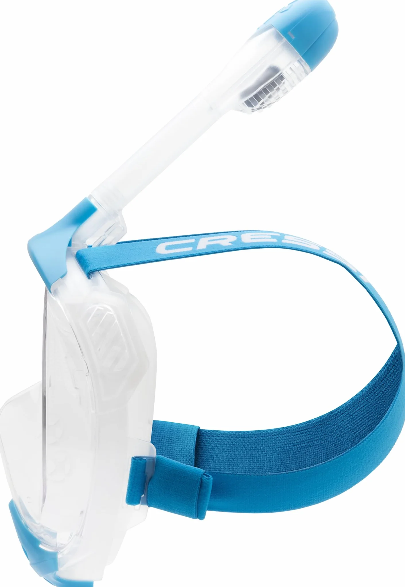 CRESSI Java Full Face Mask - Full Face Snorkel Mask, Ultra Clear Anti Fog Lens, 100% Silicone, Snorkel Dry with Safety Valves
