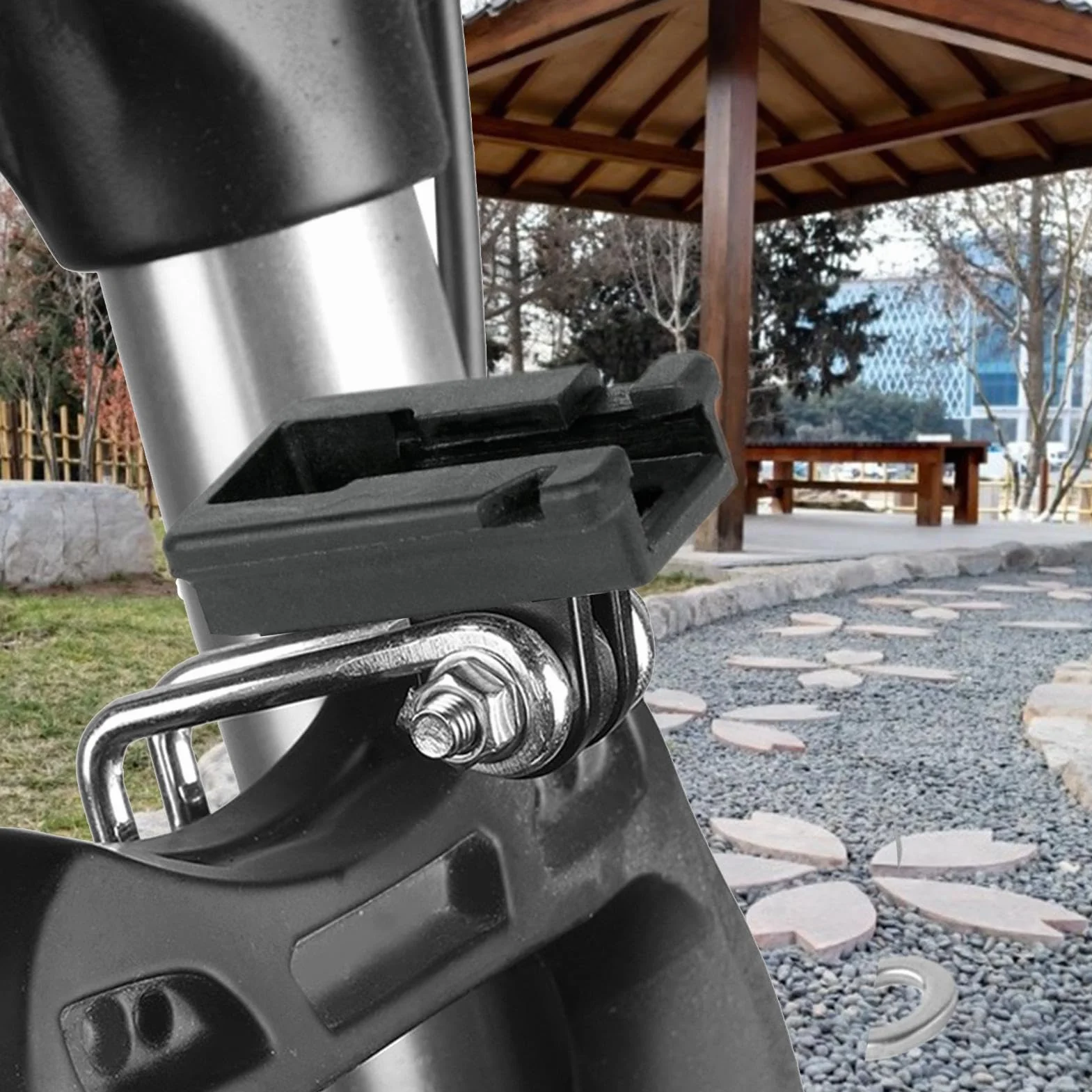 Bikes Fork Light Mount, Front Light Holder Stand for Cycling, Bicycles Headlight Fork Bracket, Fork Mount Headlight Bracket, Cycling Light Holder, Front Light Holder for Bikes, Bicycle Headlight Brack