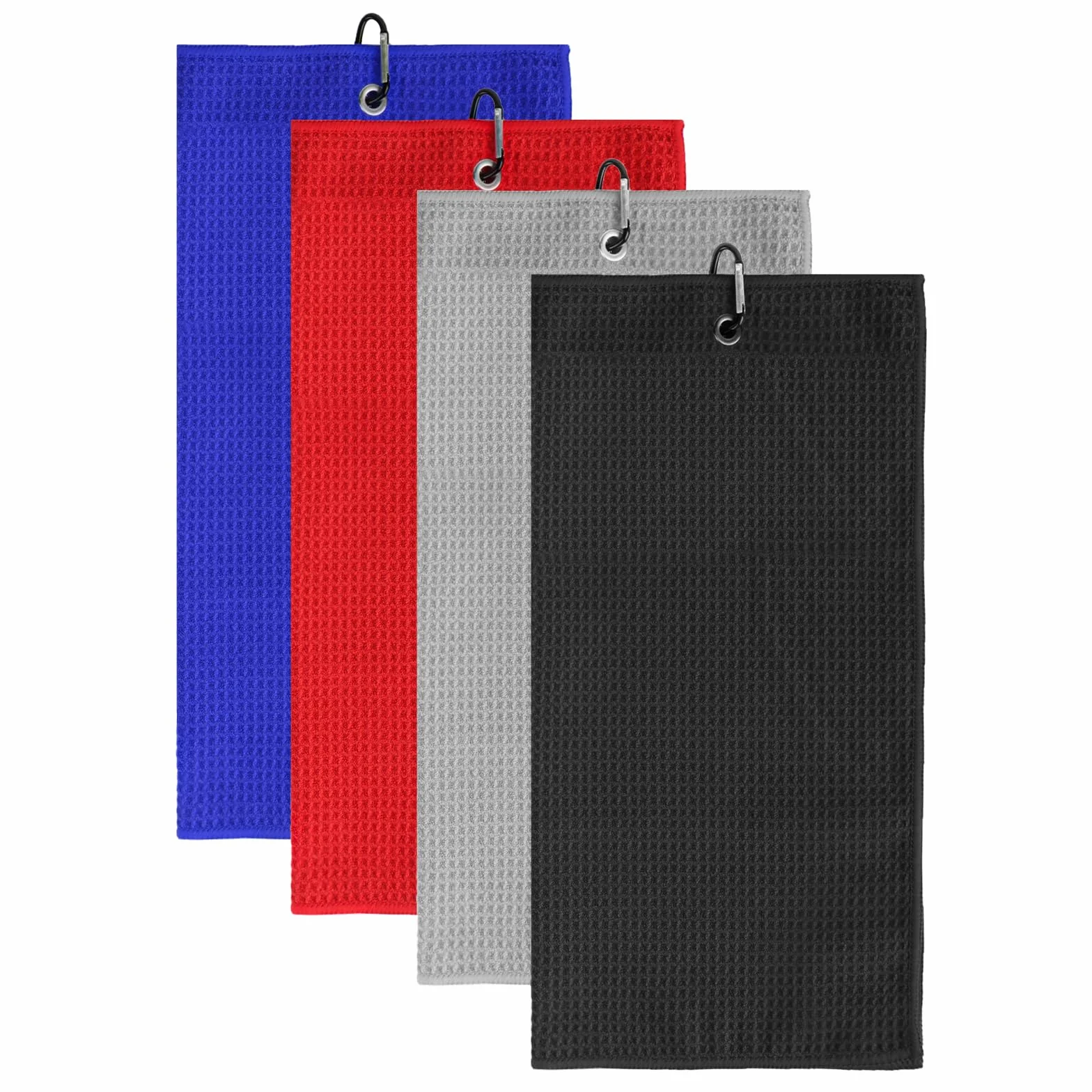 4 szt. Ręcznik golfowy, 40 x 40 cm Spersonalizowane ręczniki golfowe, akcesoria do ręczników do czyszczenia golfa dla mężczyzn i kobiet, joga, sport