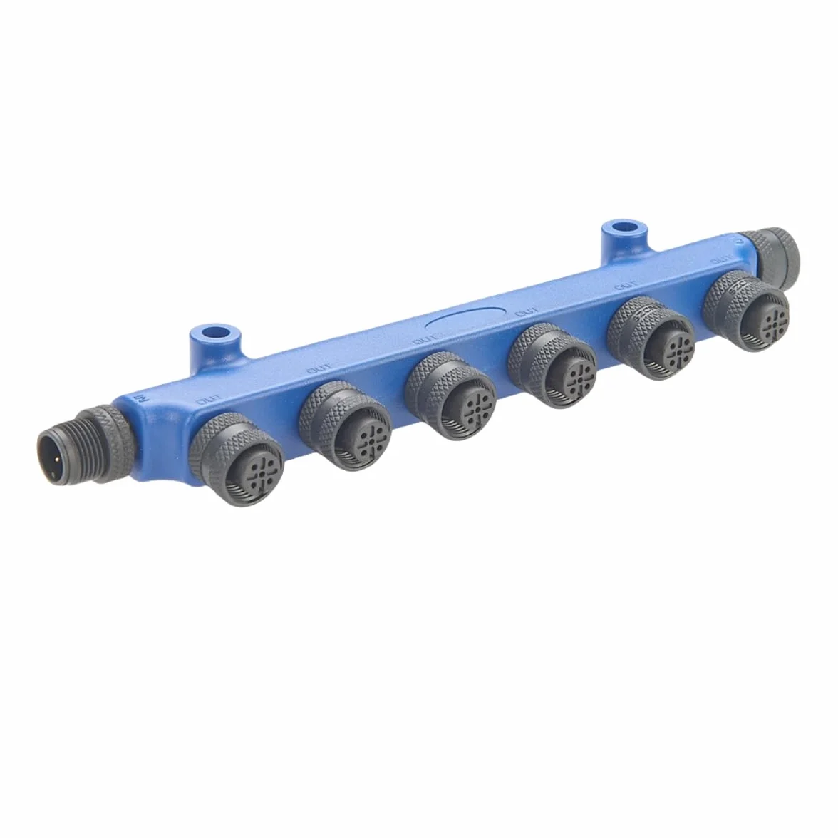 NMEA 2000 N2k 6-portowe złącze T M12 Micro-C wieloportowy 6-drożny rozdzielacz trójnikowy 5-pinowy adapter kablowy do łodzi morskiej dystrybutor do magistrali Can Bus DeviceNet CANOpen skrzynka
