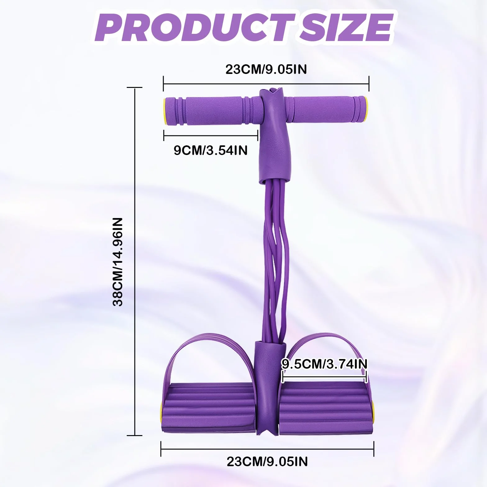 Wielofunkcyjna lina napinająca 6 opasek oporowych na nogi z uchwytami do ćwiczeń brzucha i treningu całego ciała