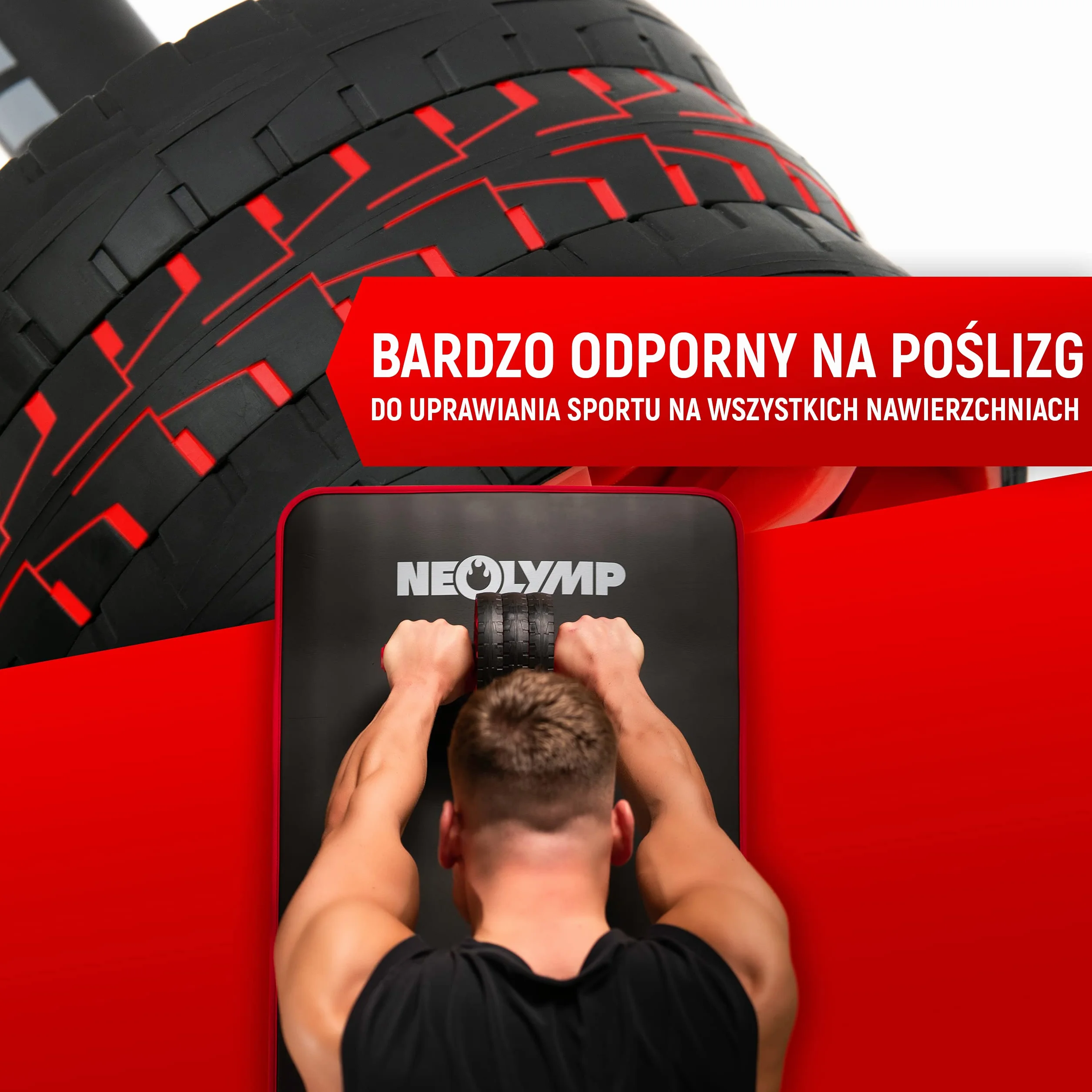 NEOLYMP Premium Ab Trainer AB Roller | Sixpack Trainer | Abdominal Trainer | Ab Way Trainer | Ab Wheel | Abdominal Roller