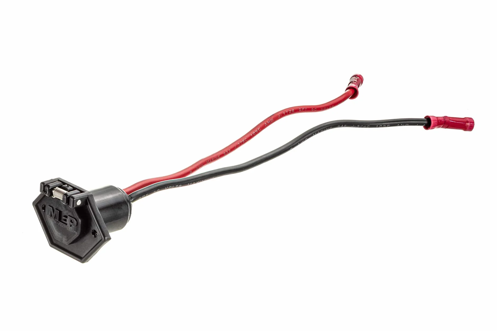 MotorGuide 8M4000954 gniazdo zasilania silnika trollingowego, 2-bolcowe silniki 12 V, 24 V lub 36 V, do instalacji na łuku