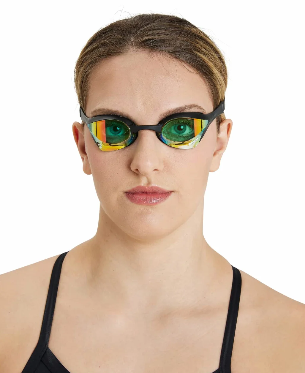 Arena damskie okulary do pływania Cobra Ultra Swipe Mr (Yell Yell, Yellow Copper-Black), rozmiar uniwersalny