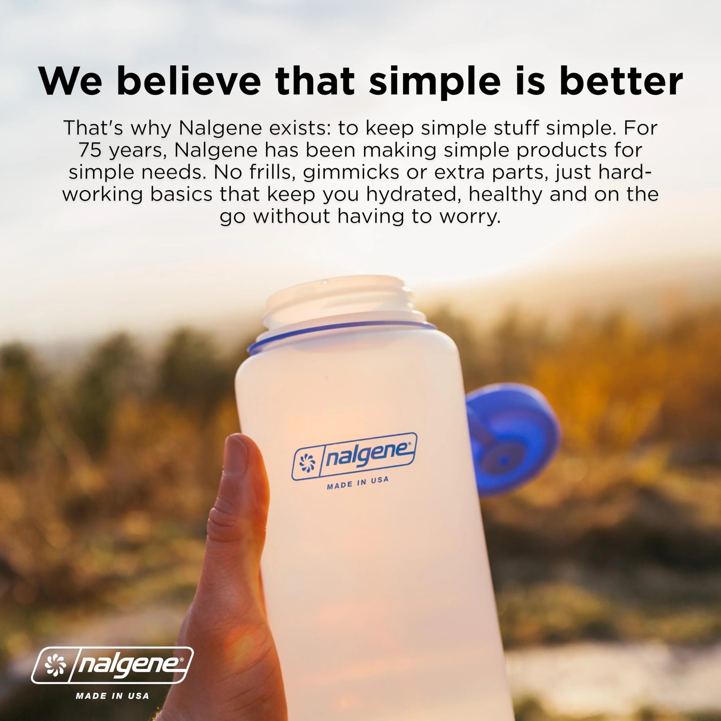 Nalgene Sustain Oasis butelka na wodę podtrzymująca liście 907 ml