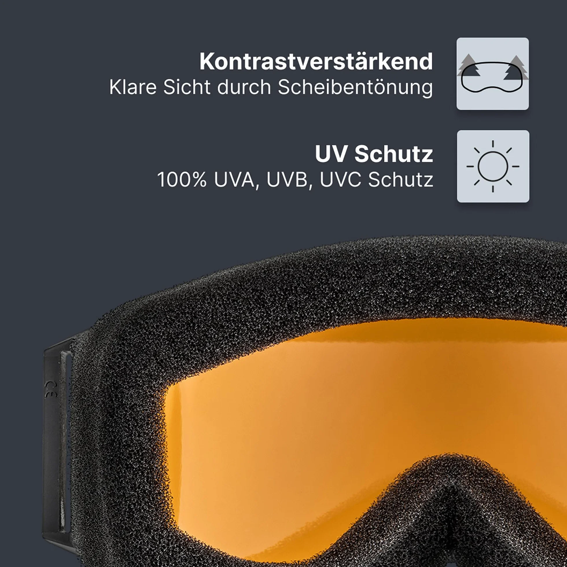 uvex speedy pro - gogle narciarskie dla dzieci - wzmacniające kontrast - powiększony zakres widzenia bez efektu zaparowania - black/lasergold - one size