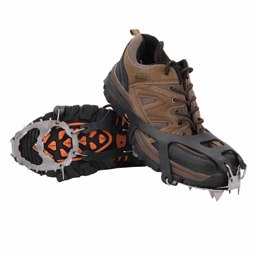 Alomejor Uchwyty do Lodu na Buty Antypoślizgowe Stalowe 18 Zębów
