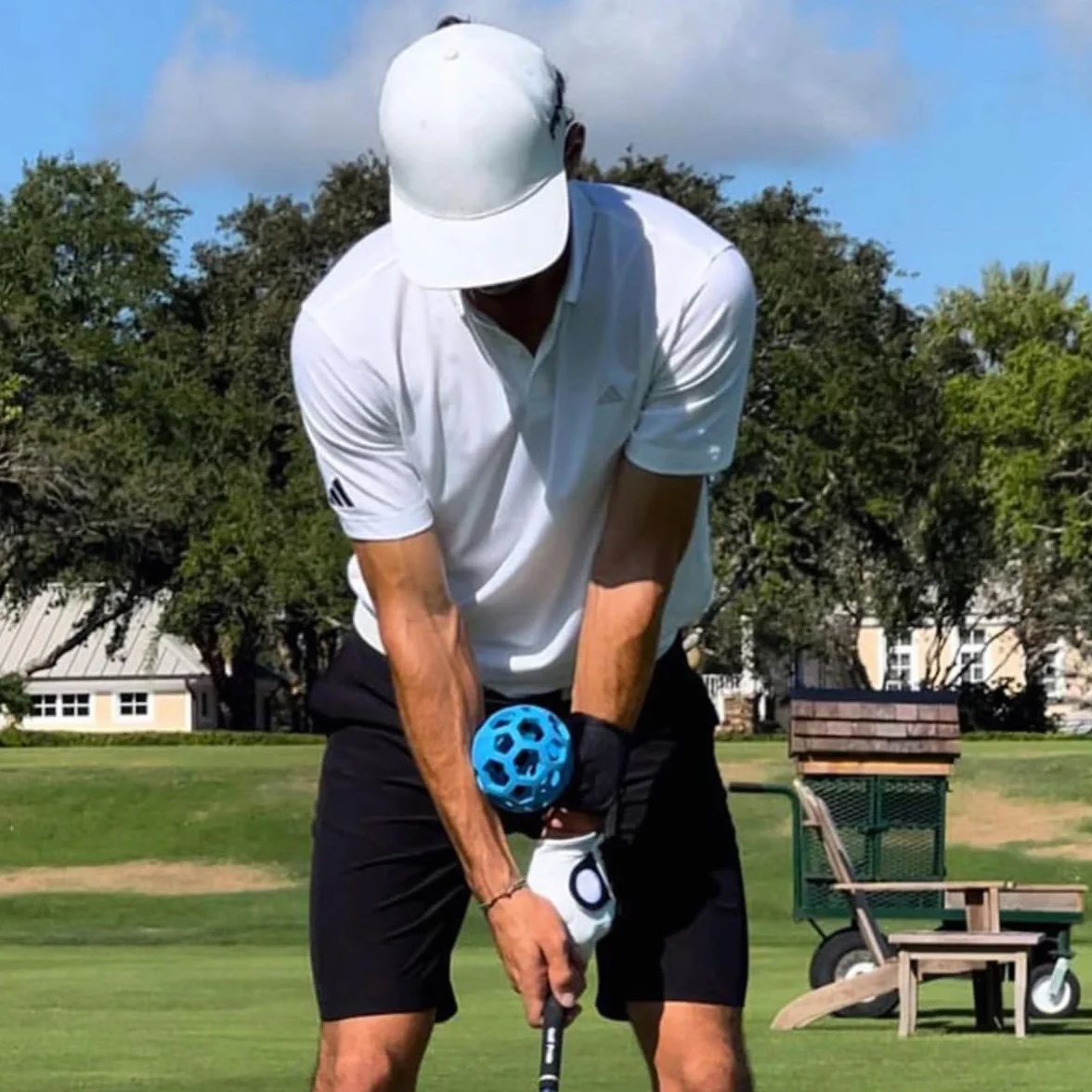 Piłka treningowa Golf Swing Hollow, przenośna huśtawka golfowa, korekta postawy, inteligentna piłka pomocnicza