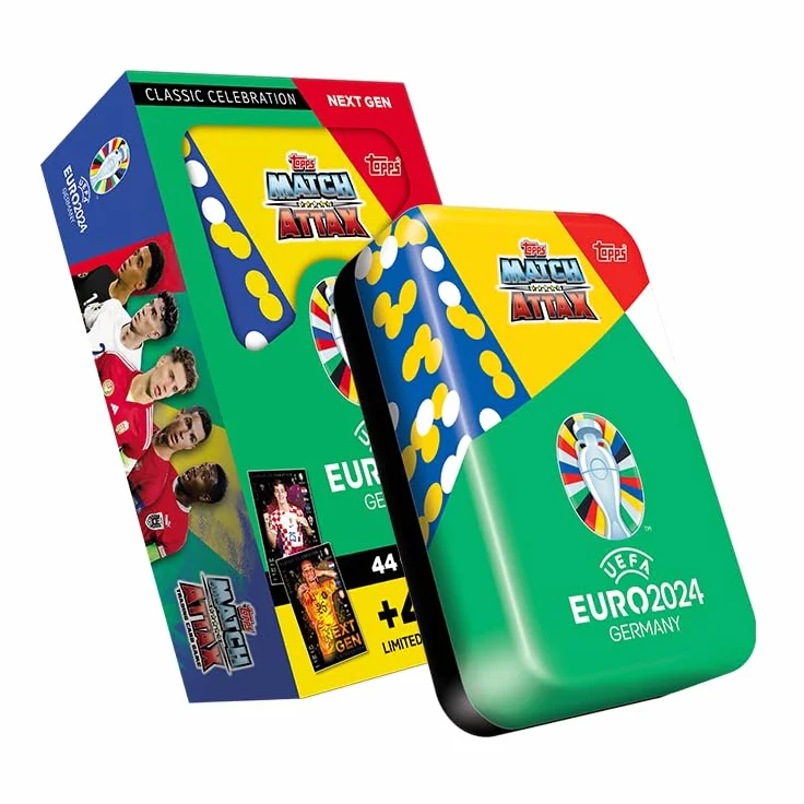 Topps Match Attax Euro 2024 Mega Tin 2 Next Gen 44 karty + 4 ekskluzywne limitowane