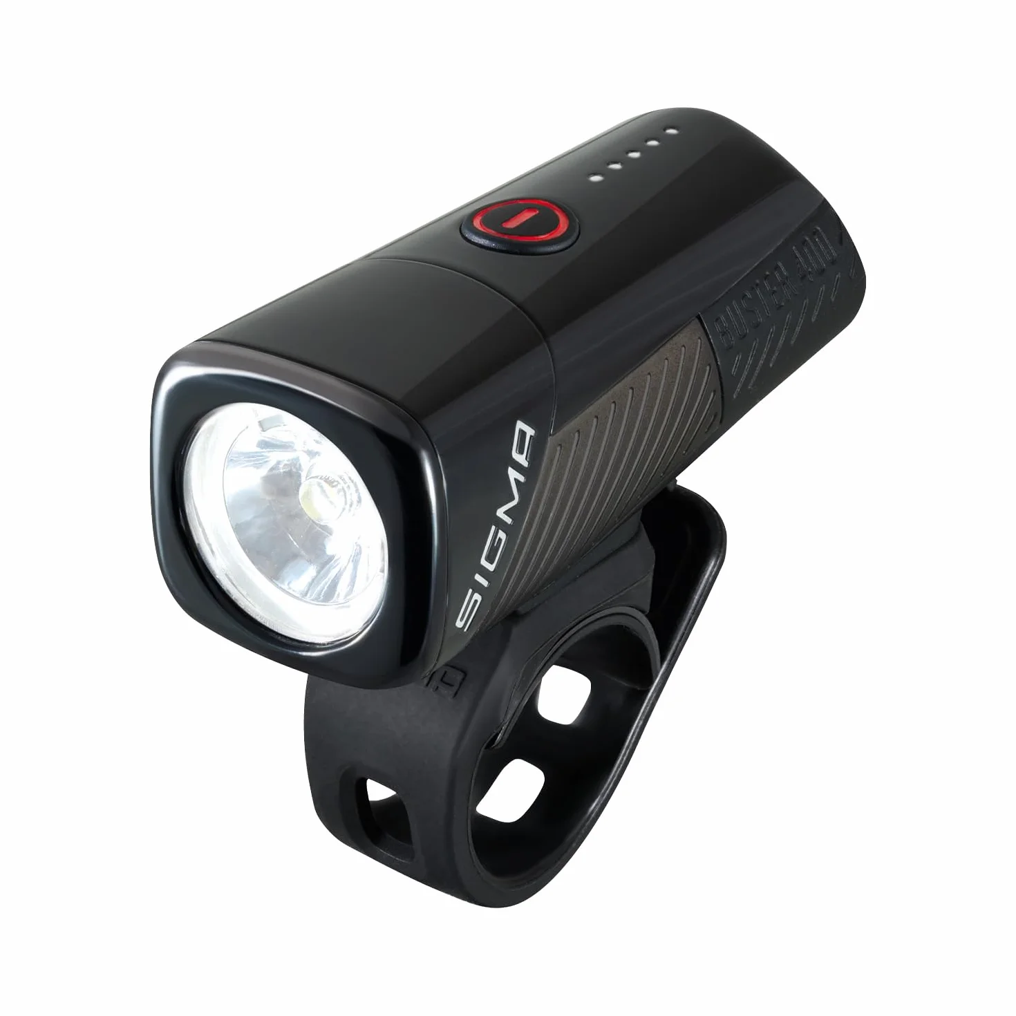 SIGMA SPORT - BUSTER 400 FL | BUSTER 400 FL i BLAZE FLASH | Oświetlenie roweru przedniego 400 lumenów | Ładowalna przednia lampka z pięcioma trybami oświetlenia | Z funkcją szybkiego uwalniania" do