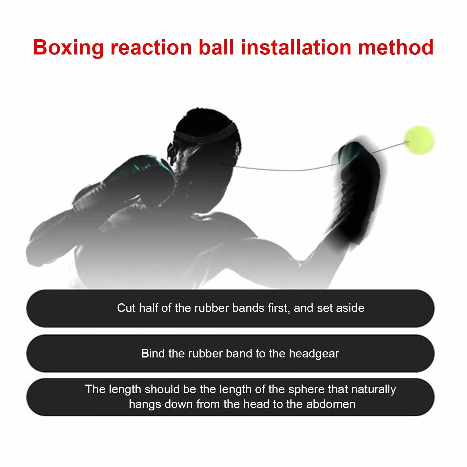 Boxing Reflex Ball mit Kopfband Speed Reaction Training Ball Gym Übungskampfball