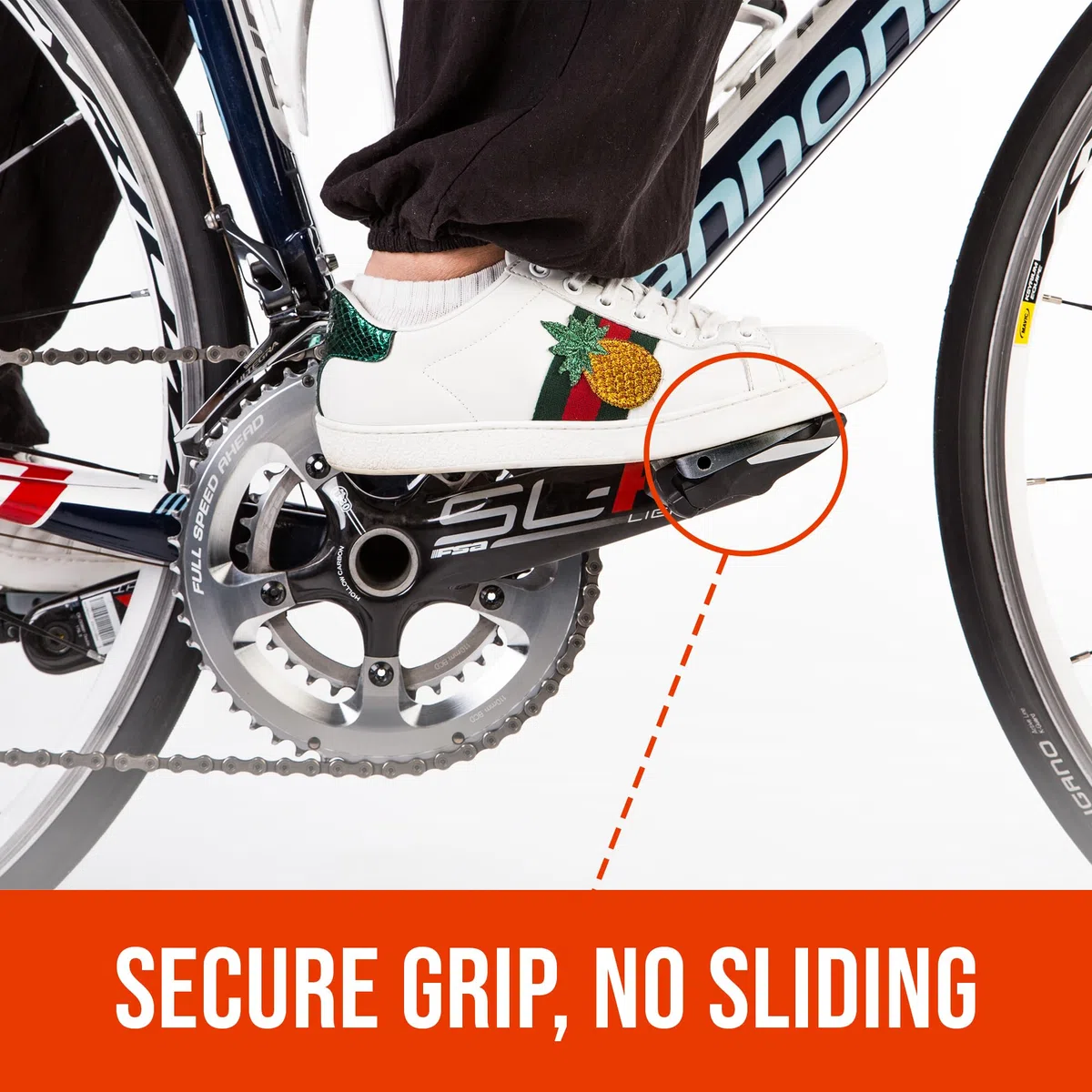 SL| Adapter do pedałów Shimano SPD-SL | Nie wymaga żadnych klamek | Przekształca bez zacisków w płaskie pedały | Dodaje przyczepności i komfortu