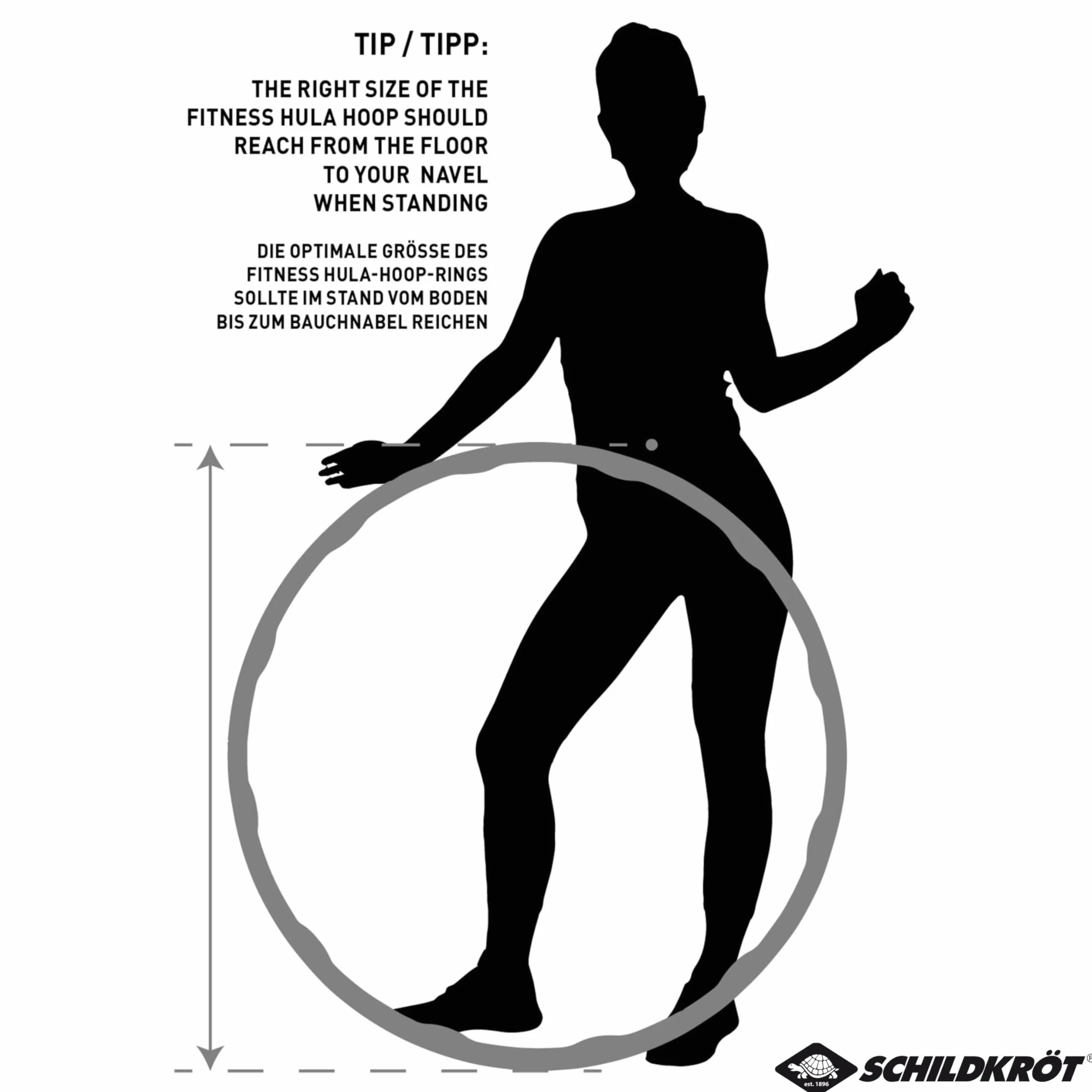 Schildkröt Fitness Hoop, hula hop w 4-kolorowym kartonie