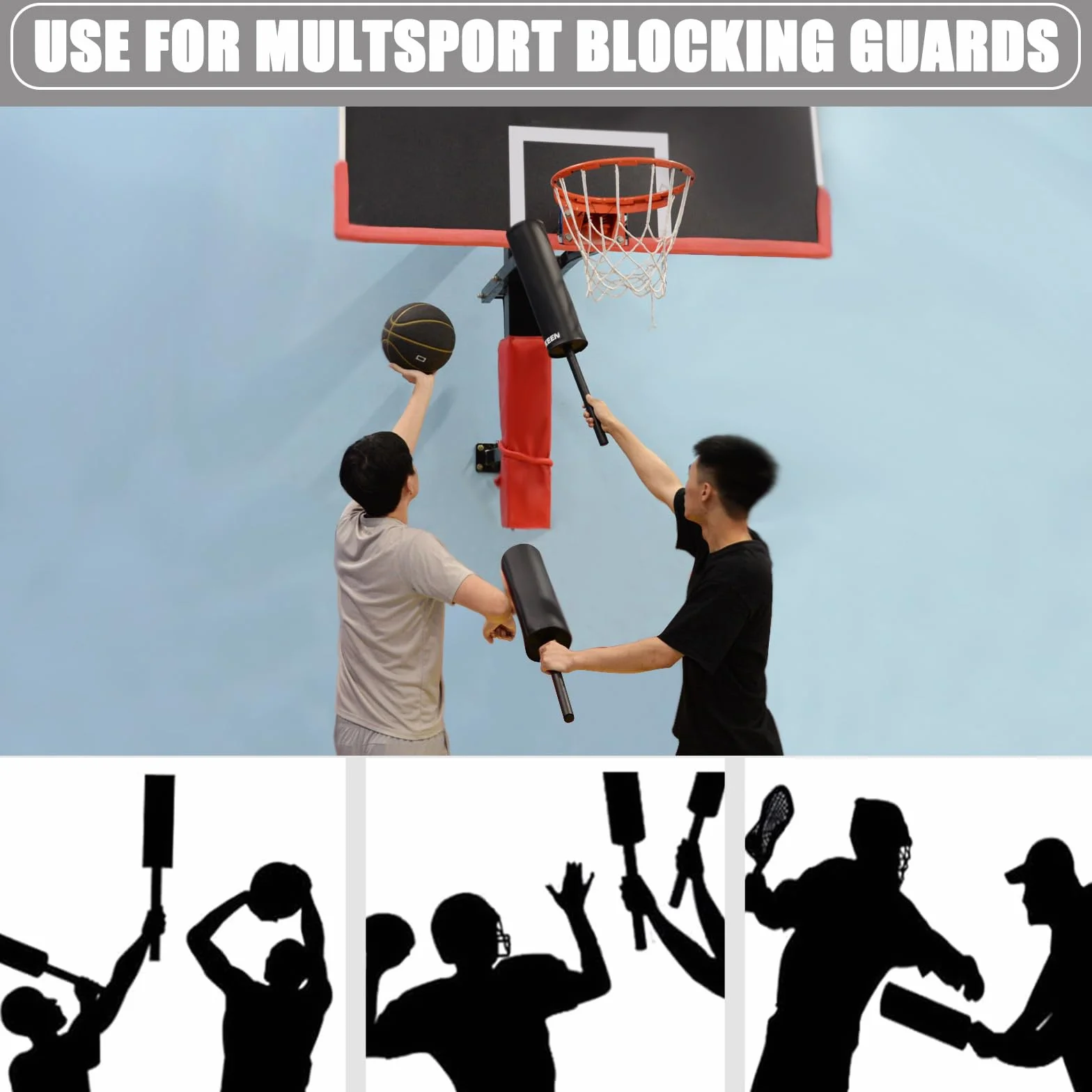 BOOSTEADY Wyściełane ochraniacze blokujące, wyściełane kije kontaktowe, kije obronne, obrońca Pop Up do koszykówki, piłki nożnej, lacrosse, treningu boksu MMA, 2 sztuki