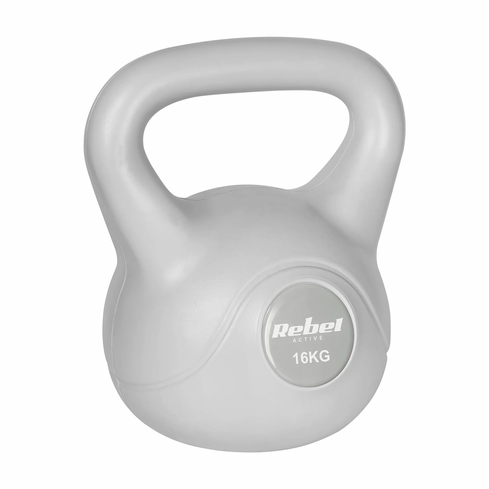 Rebel Electro Kettlebell Bitumiczny 16kg RBA-2322G-16 Szary