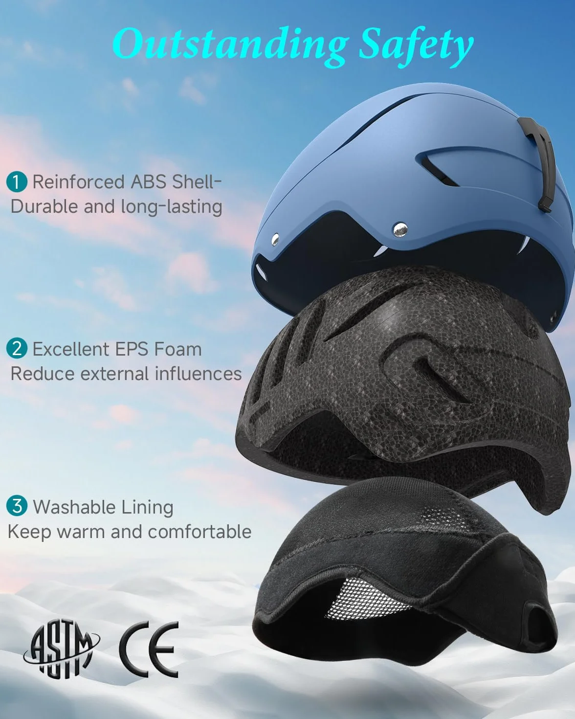 Kask narciarski, dla mężczyzn, kobiet, młodzieży, regulowany rozmiar, ciepłe poduszki na uszy z kłaczkami, kask snowboardowy, lekki kask narciarski z regulowanym systemem wentylacji,