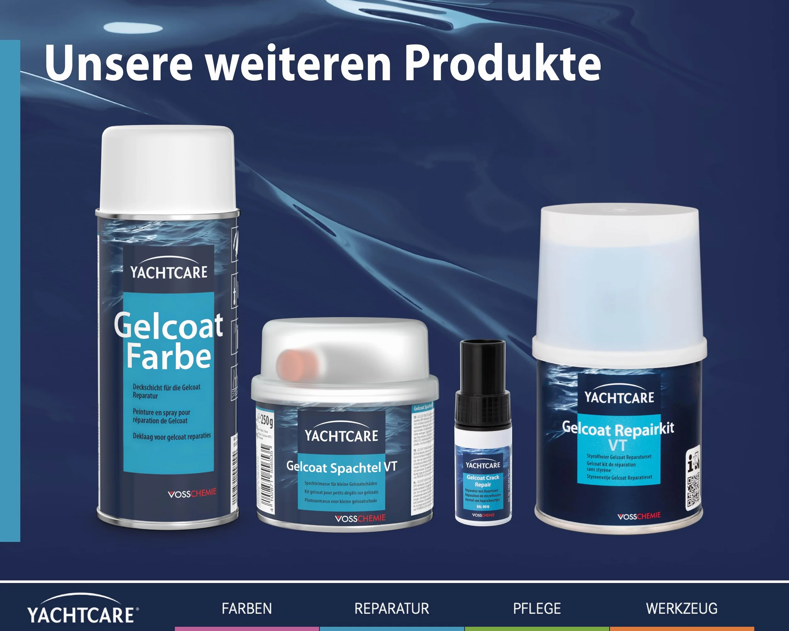 Yachtcare Gelcoat Repair Kit 200 g – do niezawodnej naprawy uszkodzeń żelowych