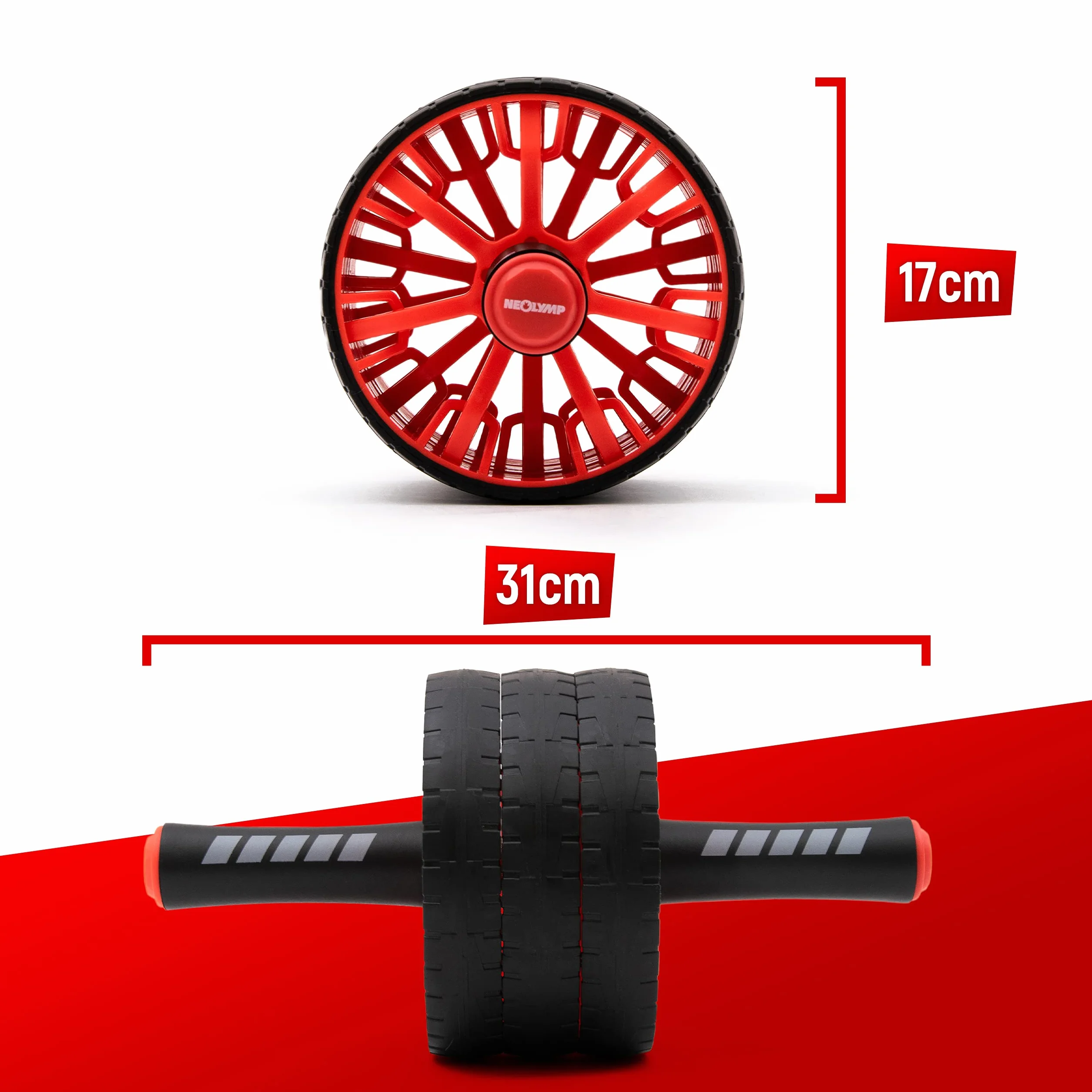 NEOLYMP Premium Ab Trainer AB Roller | Sixpack Trainer | Abdominal Trainer | Ab Way Trainer | Ab Wheel | Abdominal Roller