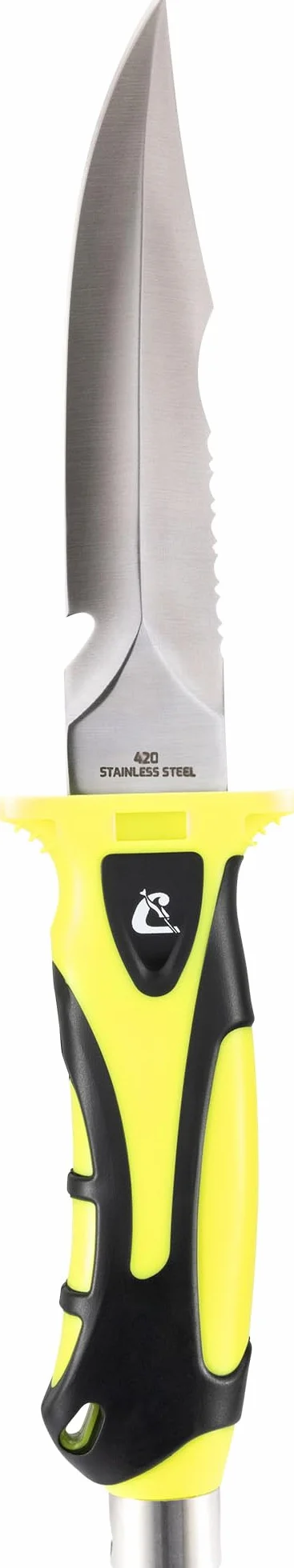 CRESSI Argus SB Diving Knife Black/Yellow 9.5 cm