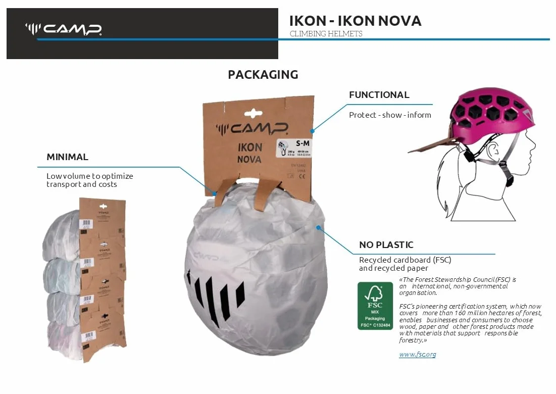 C.A.M.P. IKON kask wspinaczkowy 57-63 cm morski niebieski