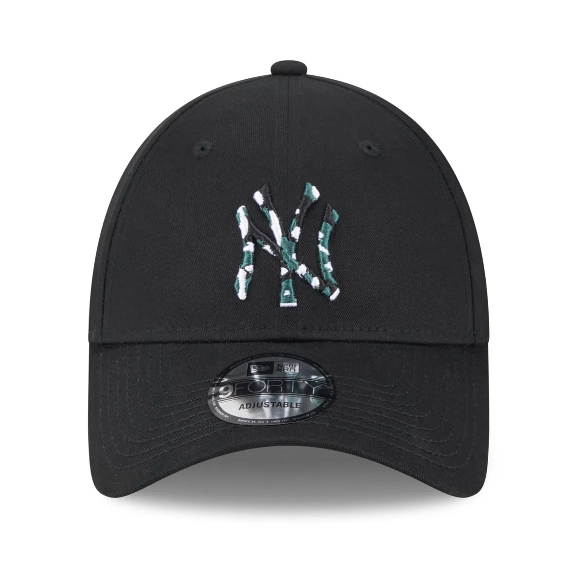 New Era Mężczyźni Wypełnienie Sezonowe 9Forty Neyyan Blkdkl New York Yankees 60424764 Czapka, Czarny/Biały, M