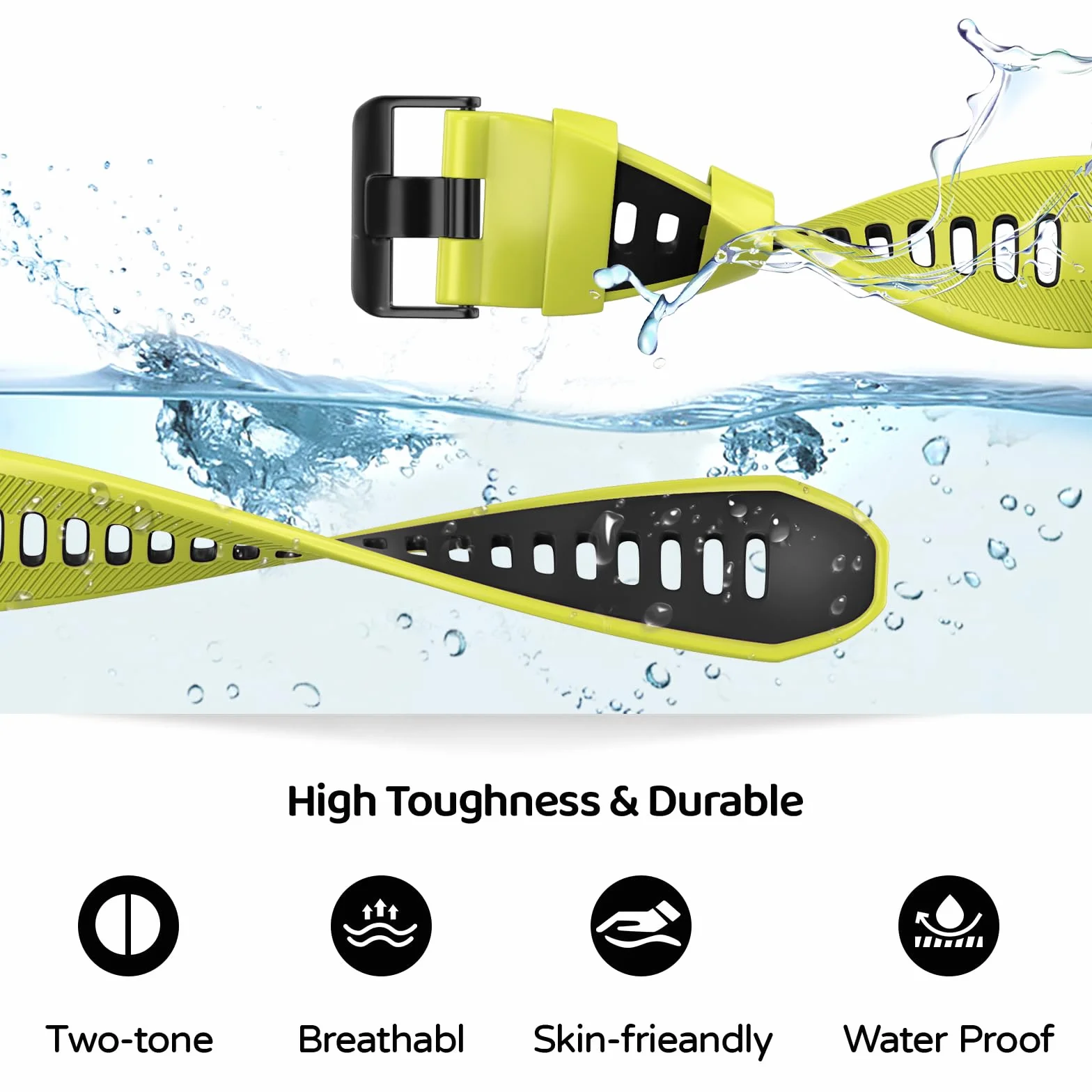 Pasek do zegarka Garmin Forerunner 965, Forerunner 955, Forerunner 945, Forerunner 935, miękki silikonowy 22 mm, paski zastępcze