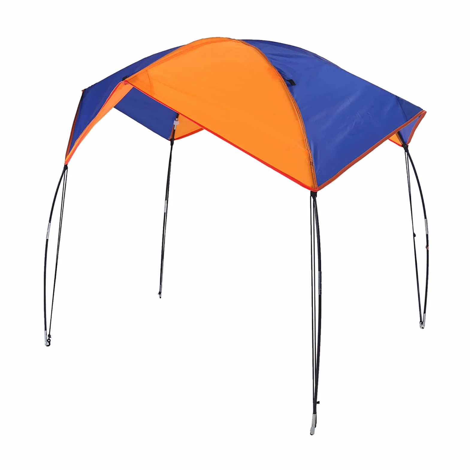 Ejoyous Nadmuchiwany parasol do łodzi dla 2-4 osób, nadmuchiwany dach łodzi bimini składany nadmuchiwany namiot na łódź namiot dachowy namiot kempingowy ochrona przed słońcem namiot