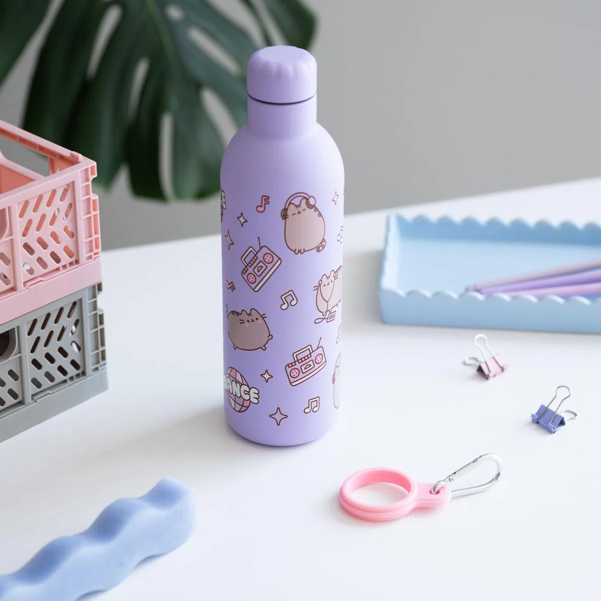 pusheen, butelka na wodę