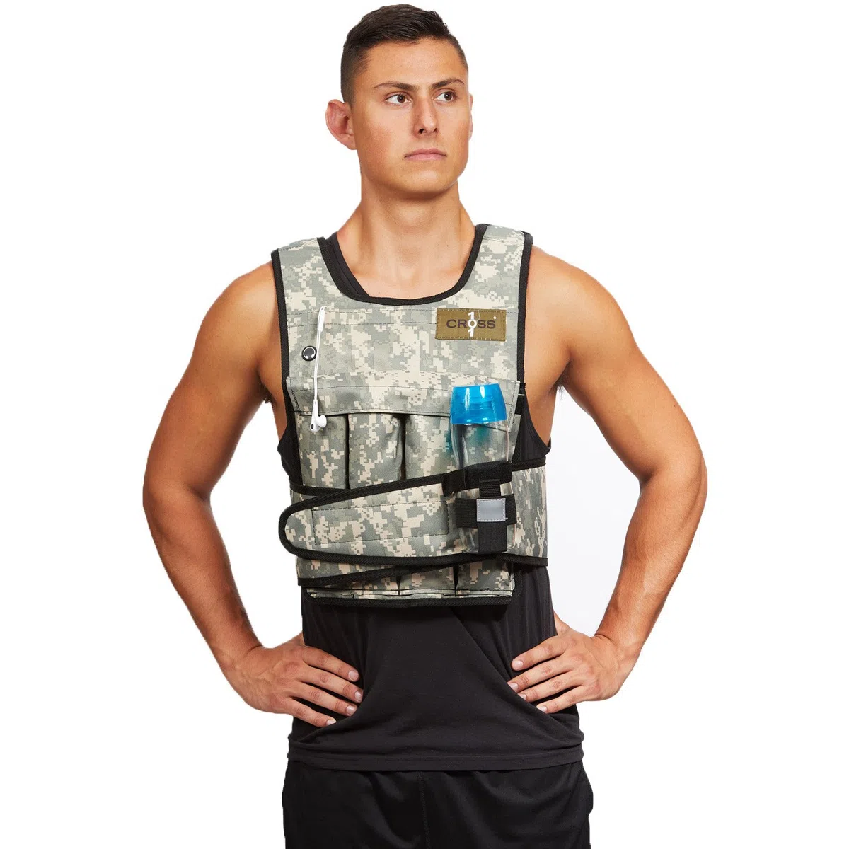 CROSS101 Kamizelka obciążeniowa Arctic/Desert Camouflage 9.1 kg - 36.3 kg