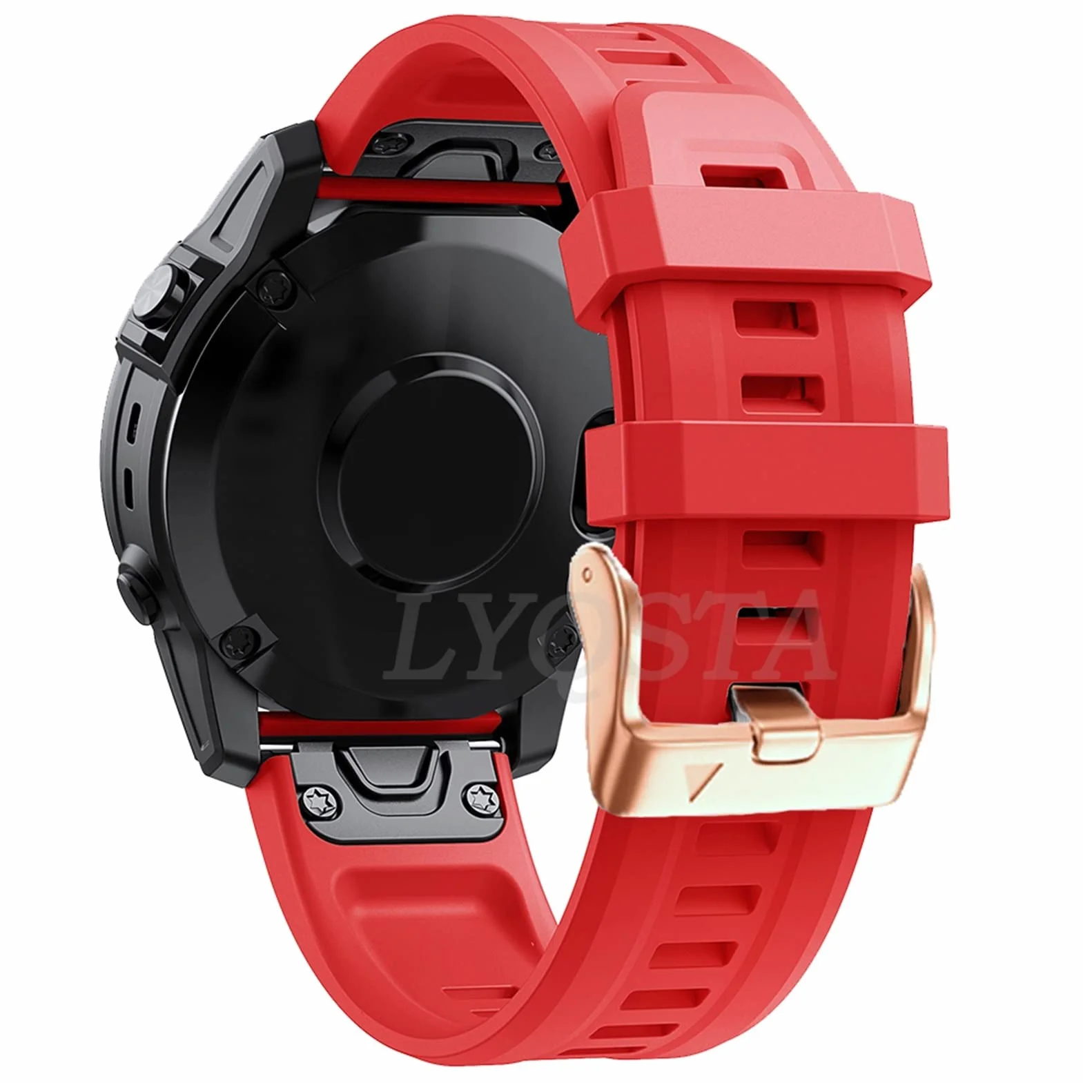 AMSH Pasek do zegarka Garmin Fenix 7S 6S Pro 5S Plus Instinct 2S 20 mm Silikonowa Bransoletka