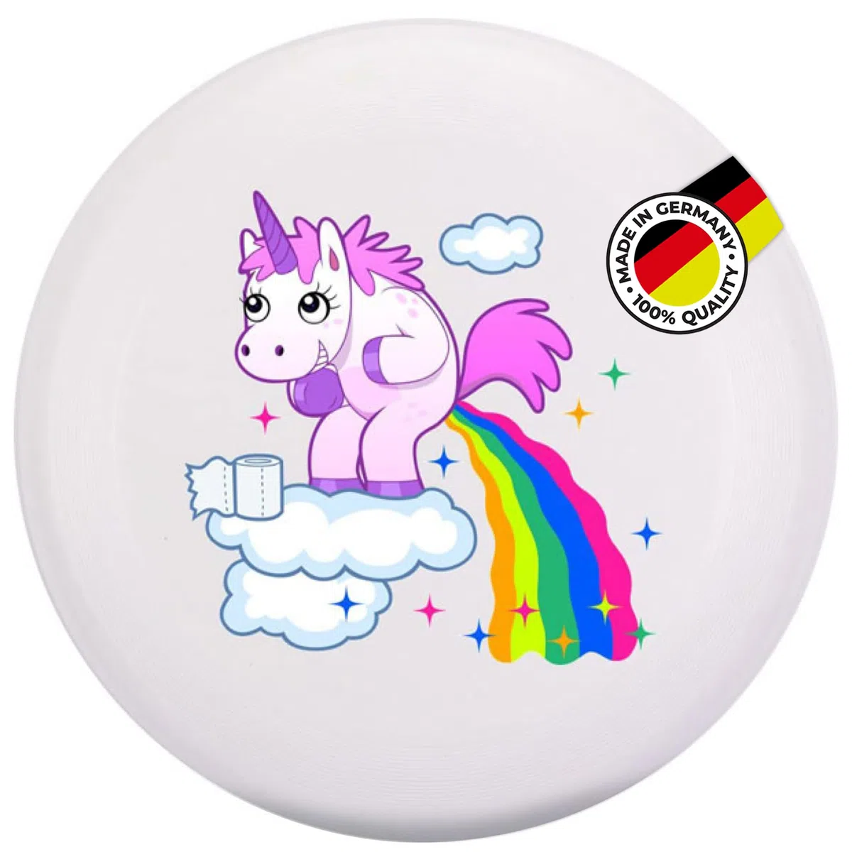 Eurodisc 175 g 4.0 Ultimate bio-tworzywo sztuczne Frisbee Unicorn (Clouds Weiss)