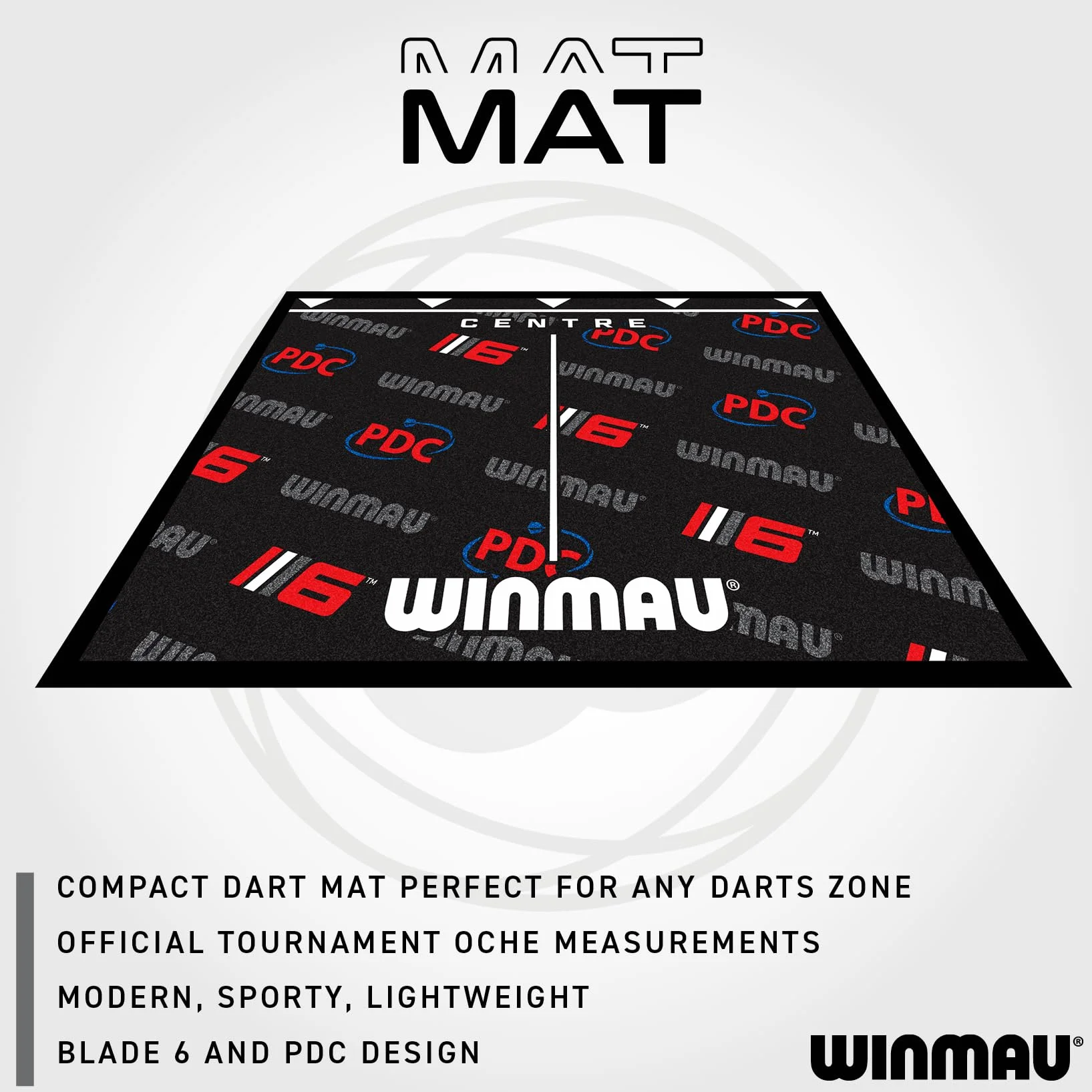 Winmau Maty do rzutek z liniami oche i ochroną podłogi