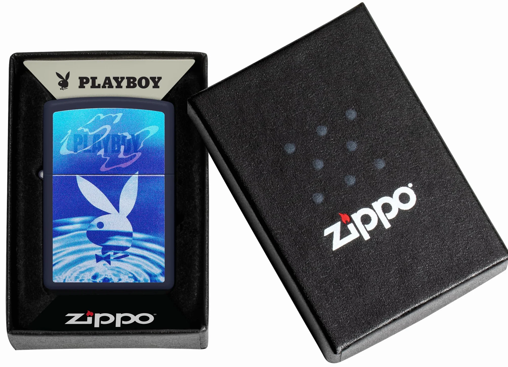 Zippo Playboy Zapalniczka Sztormowa Granatowa Matowa Wiatroodporna Wielokrotnego Użytku