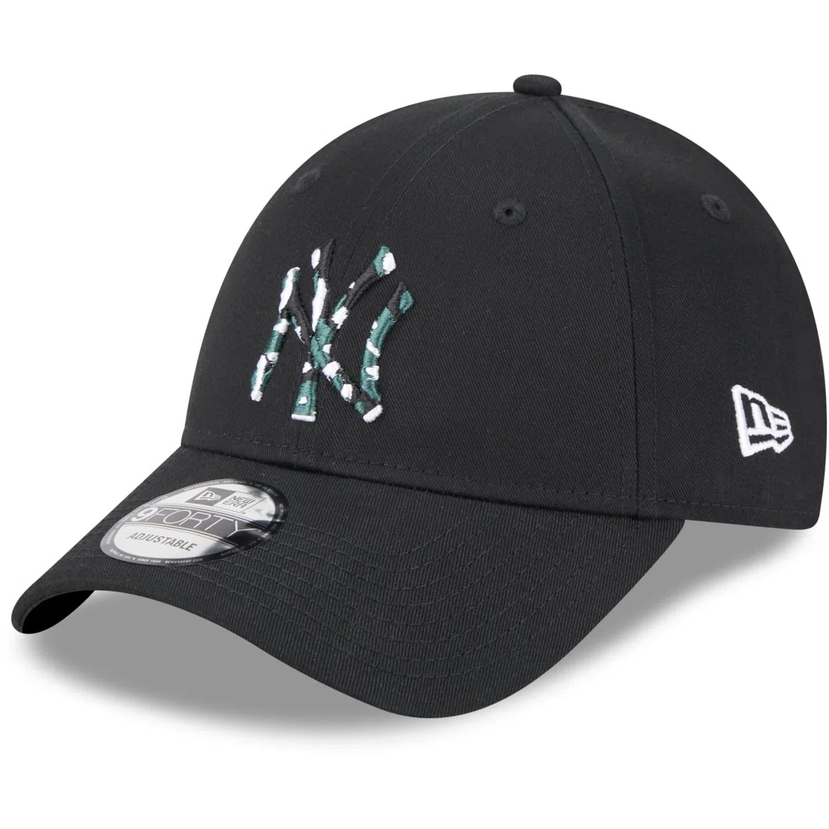 New Era Mężczyźni Wypełnienie Sezonowe 9Forty Neyyan Blkdkl New York Yankees 60424764 Czapka, Czarny/Biały, M